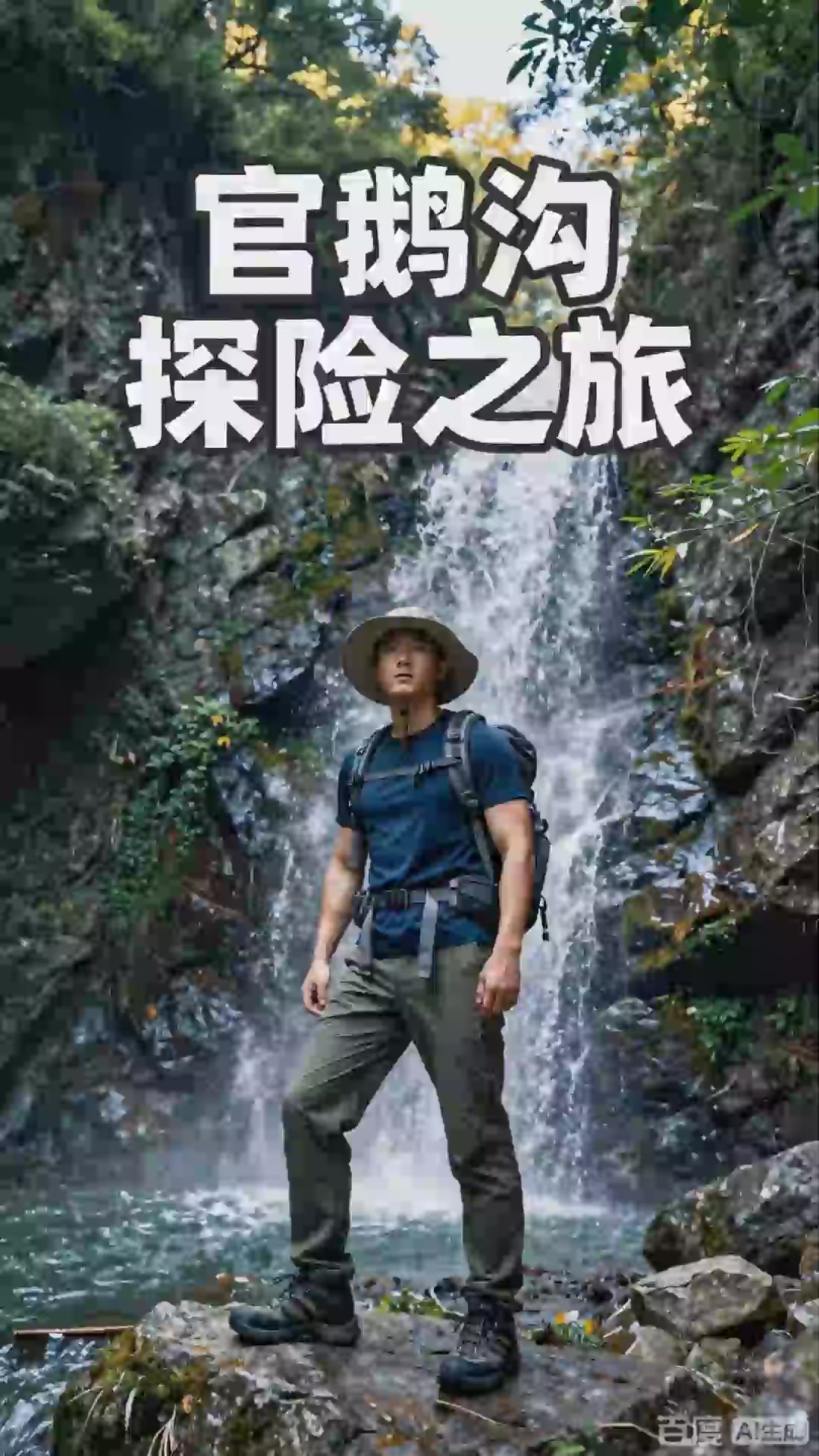 陇南官鹅沟风景区,小九寨沟峡谷瀑布,陇南山水精华