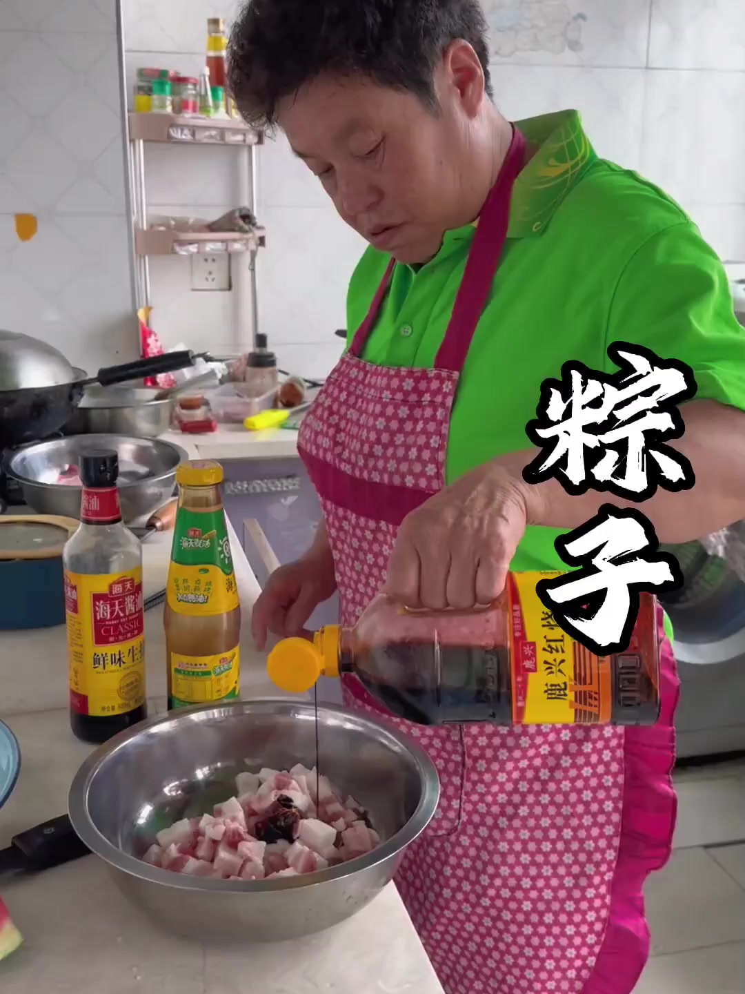 3个口味8斤糯米,姐熬夜包了50个粽子,这手艺绝了!