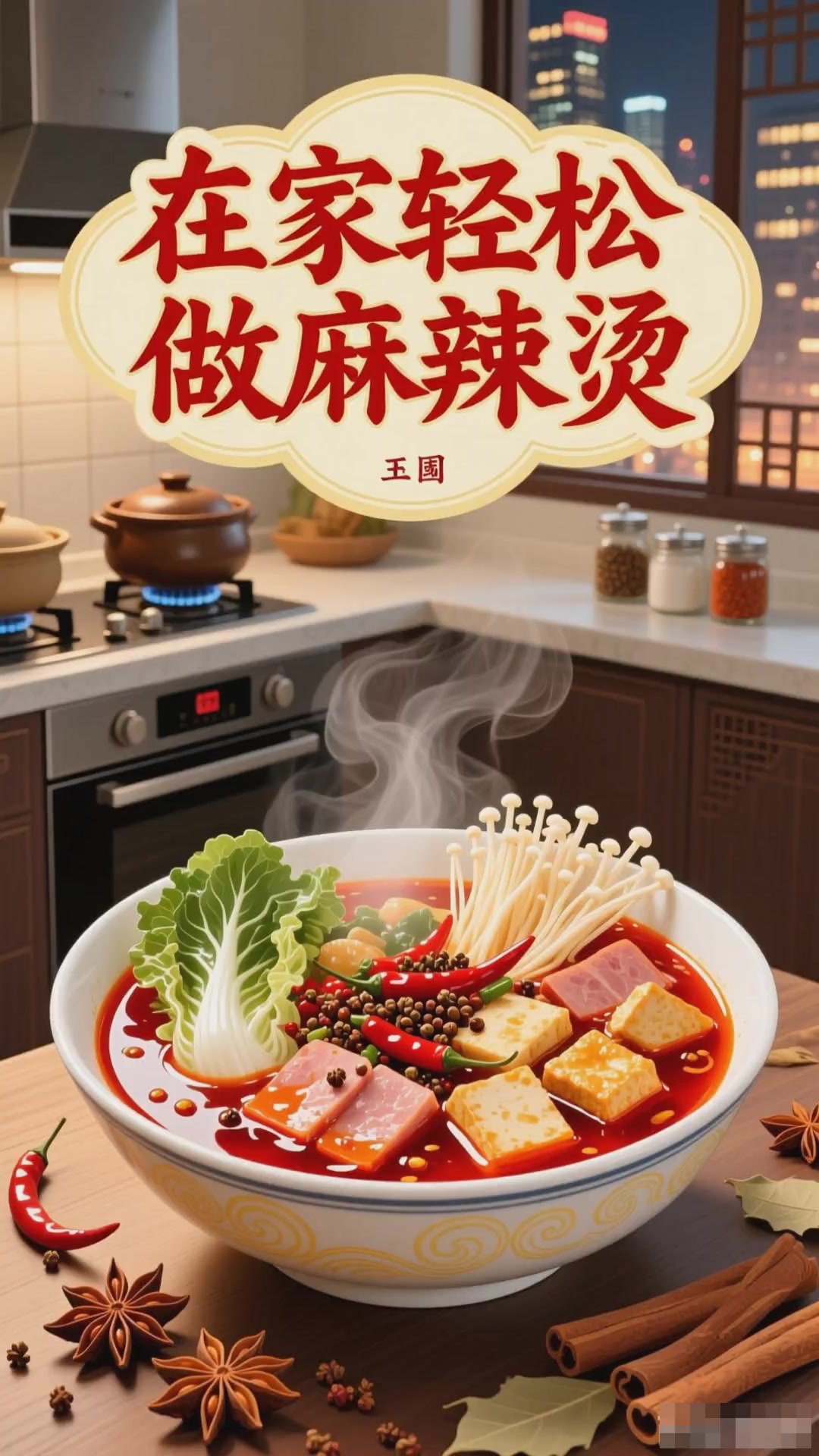 学会麻辣烫配方及做法,掌握汤底熬制要点,在家轻松做