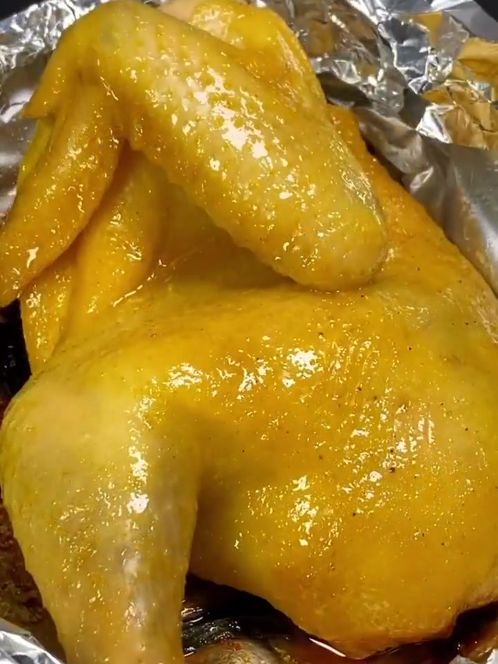 用锡纸焗鸡，好吃到连锅都不用洗！