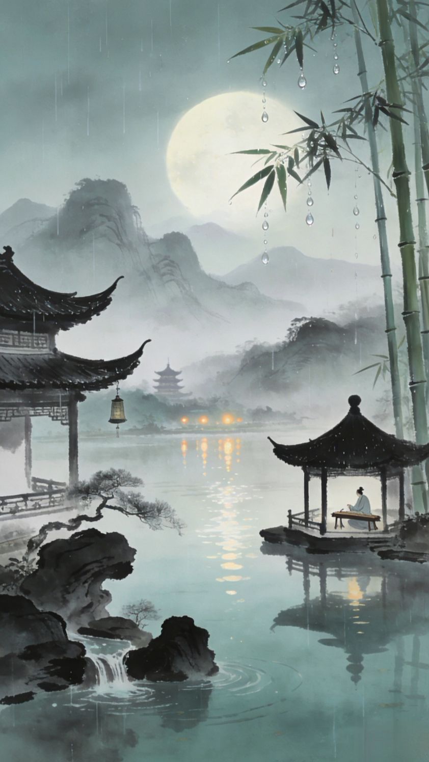 四季入画壁纸合集 #国风意境 #四季风景 #水墨壁纸 #治愈壁纸