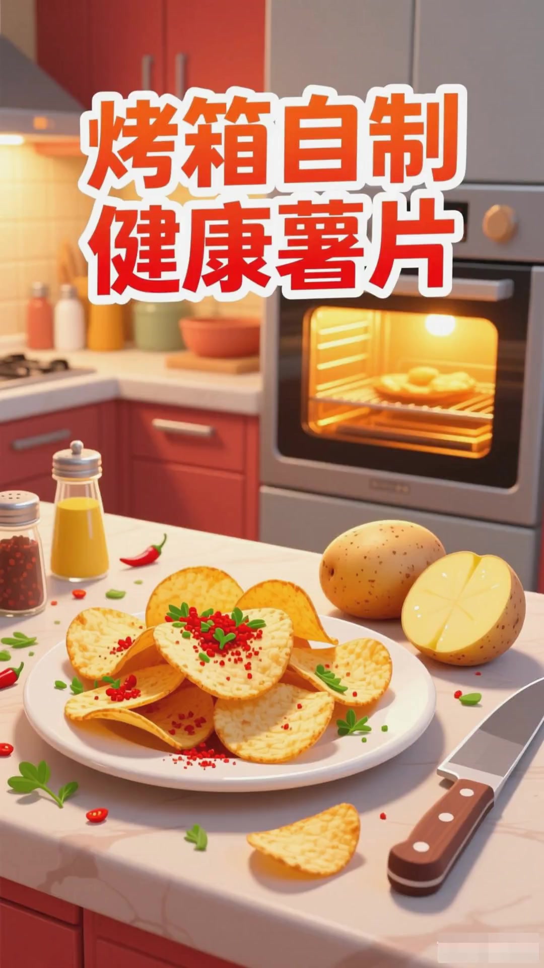 在家用烤箱自制薯片超方便!掌握这些步骤轻松搞定
