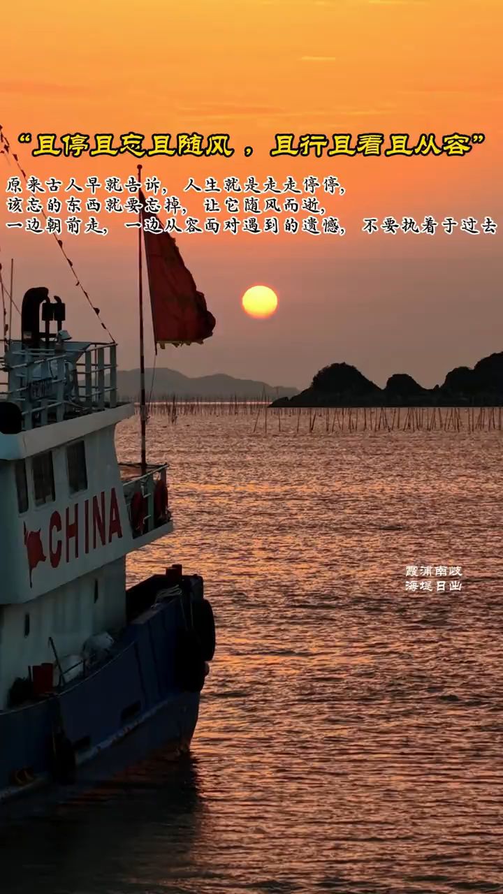 且停且忘且随风，且行且看且从容！#人生感悟#文学诗词#治愈系风景