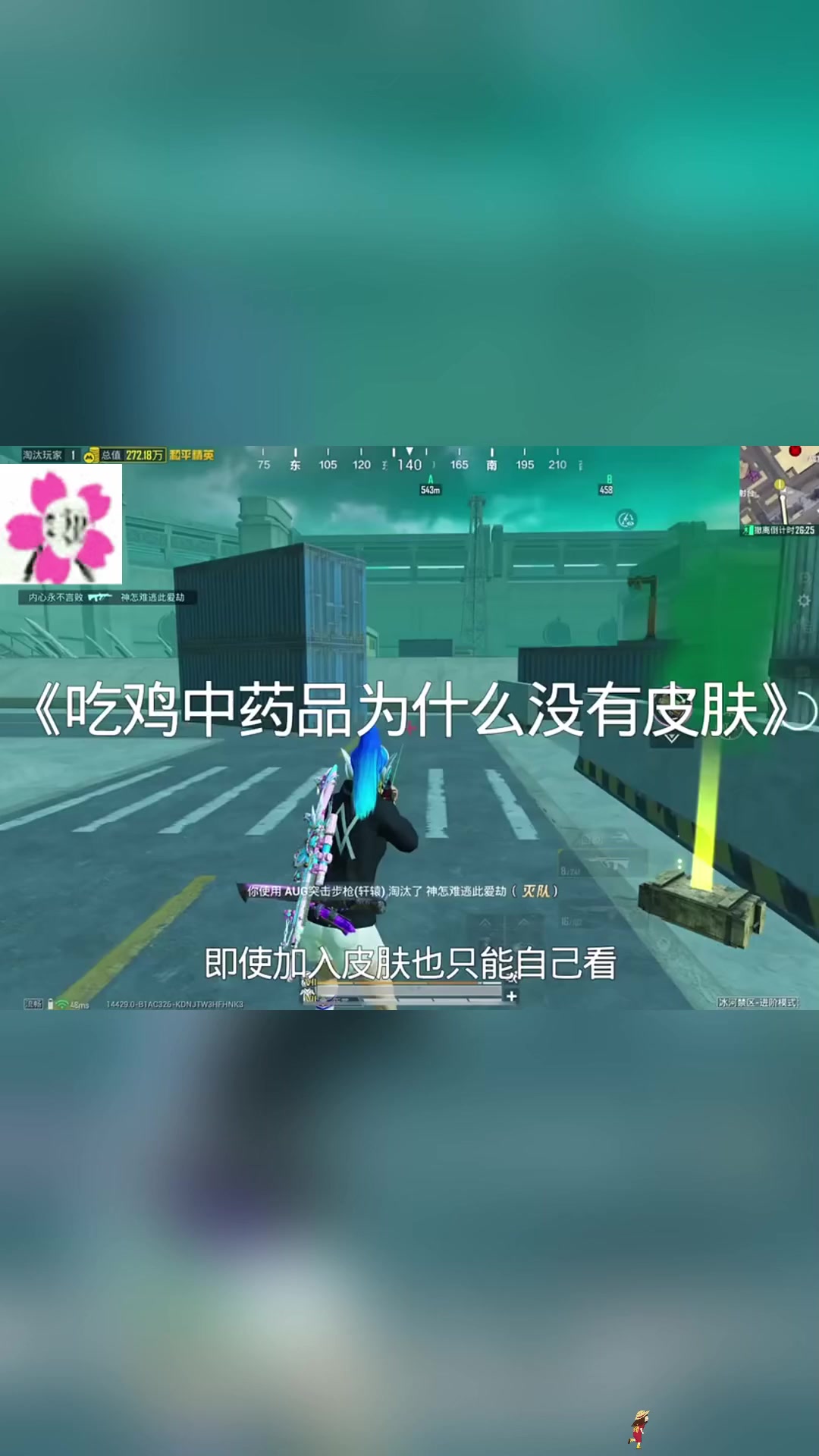 吃鸡中药品为什么没有皮肤