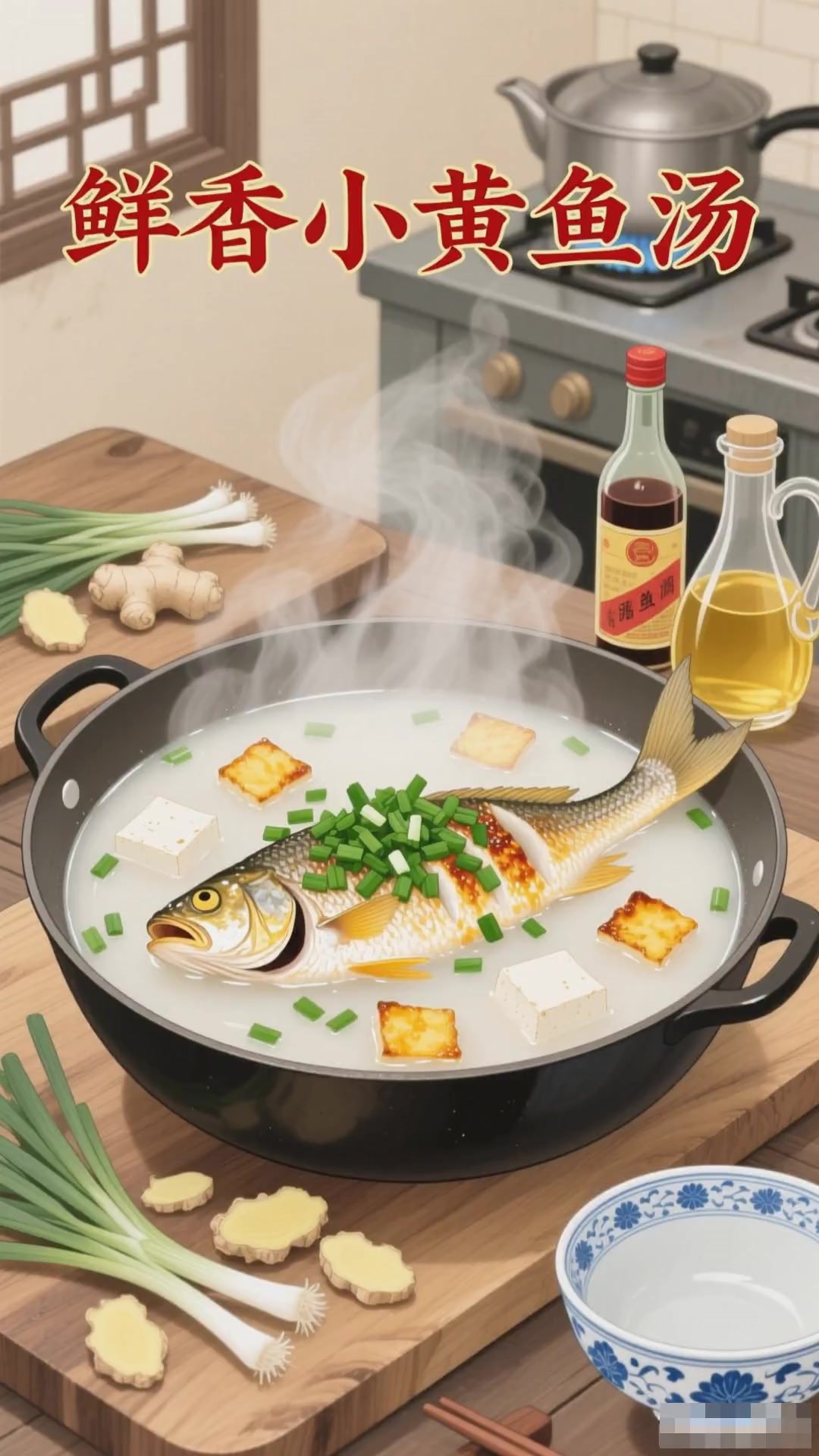 小黄鱼汤鲜美又有益，家常做法快来学
