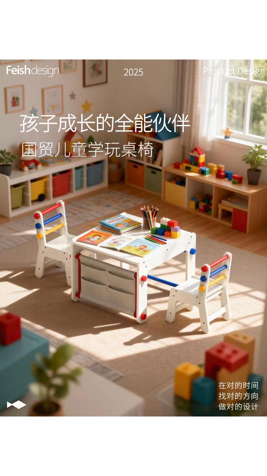 飞鱼设计x 国贸 | 儿童学玩桌椅
