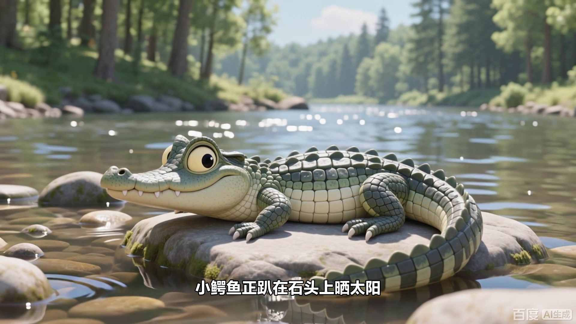 小鳄鱼模仿小胖橘走路,摇摇摆摆笑料百出
