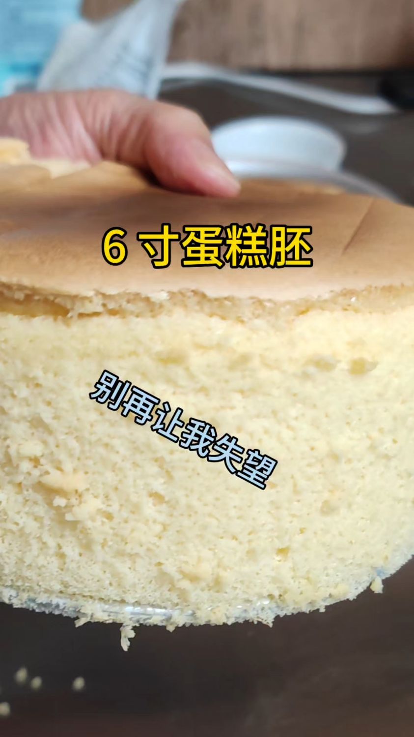 6寸蛋糕胚，别让我在失望了！