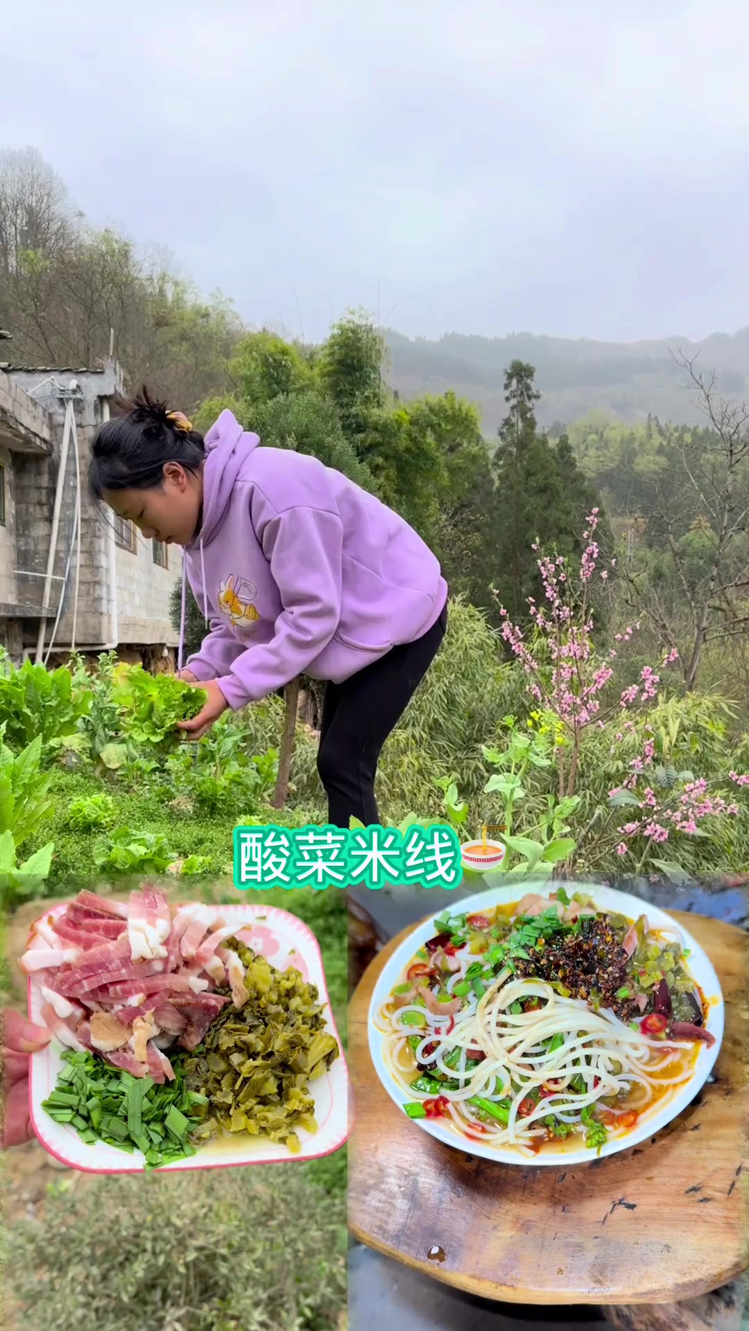 今天用酸菜来煮一个米线吃
