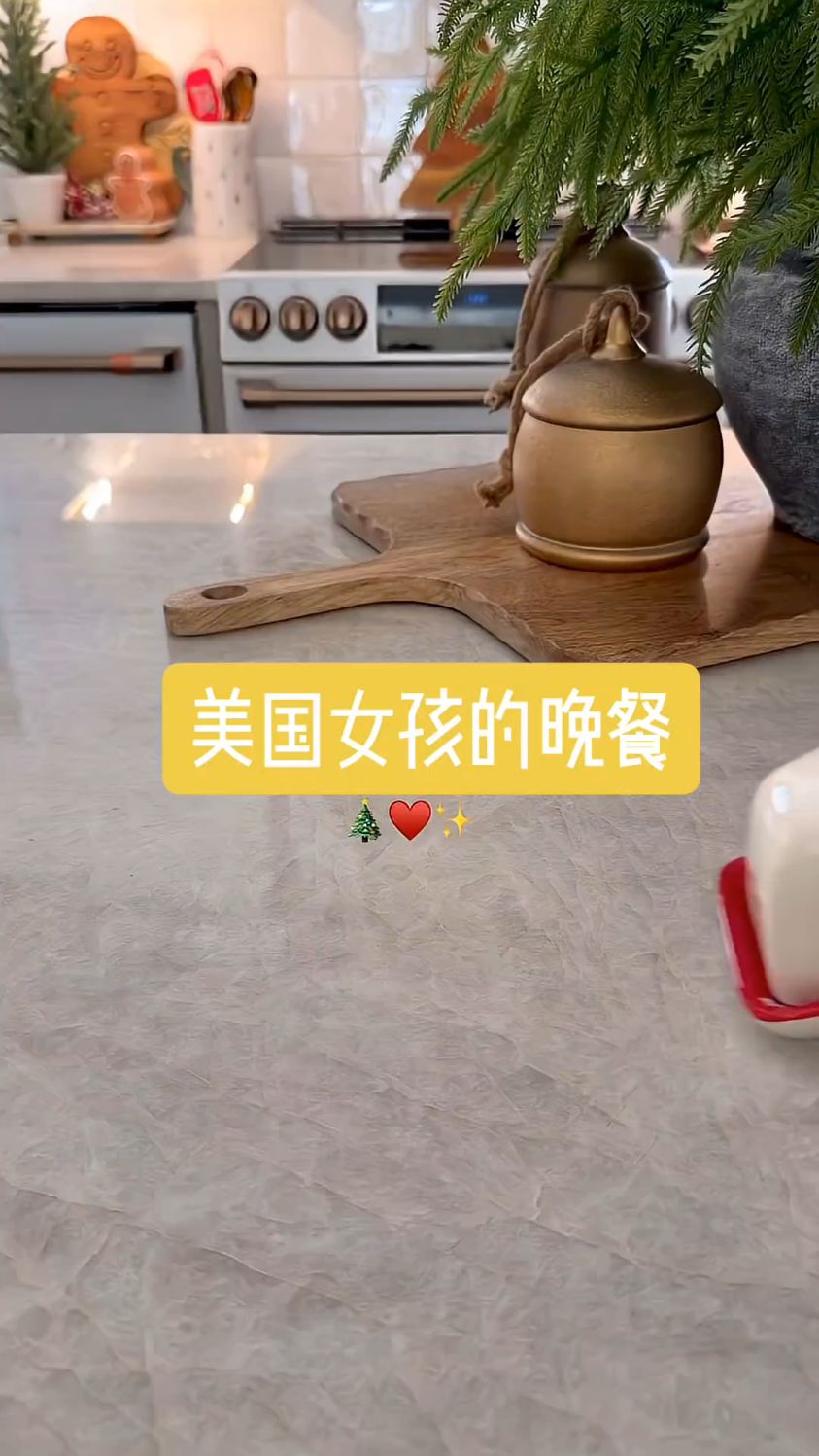 美国女孩的精致晚餐
