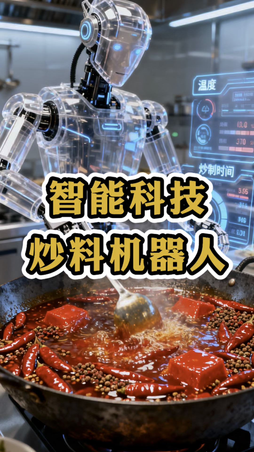 炒火锅底料的机器人出现了？