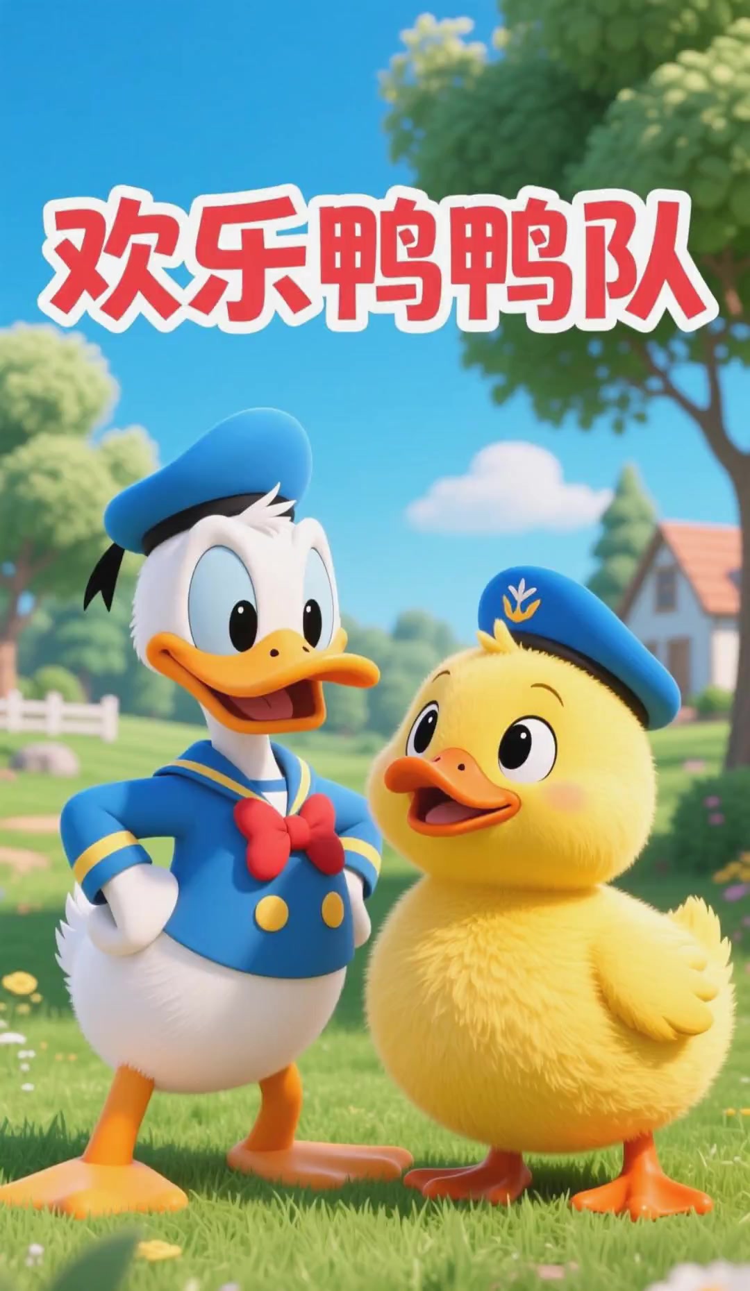 唐老鸭和会说话的鸭子吵架