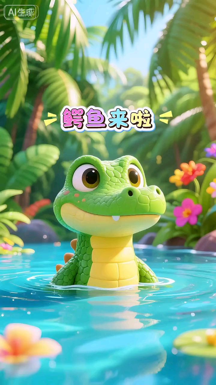儿童早教启蒙儿歌《鳄鱼来了》