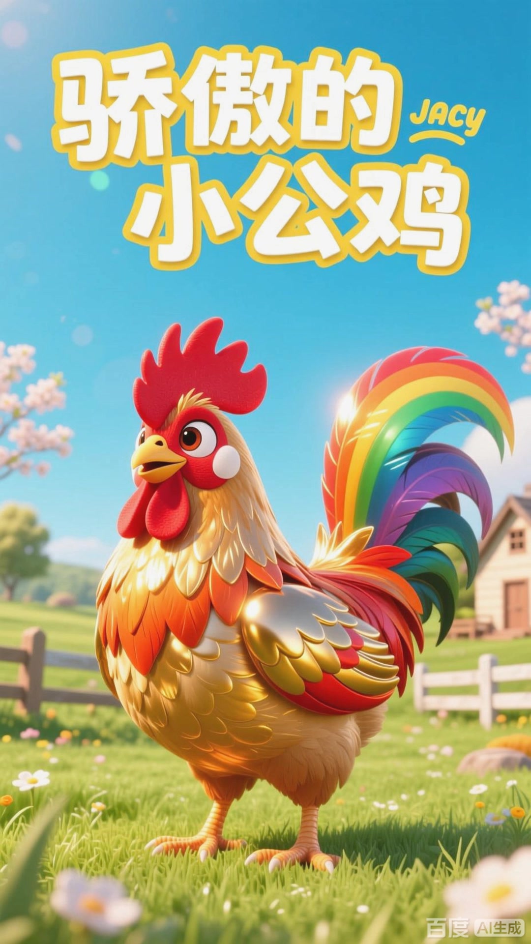 骄傲的小公鸡学会了尊重别人