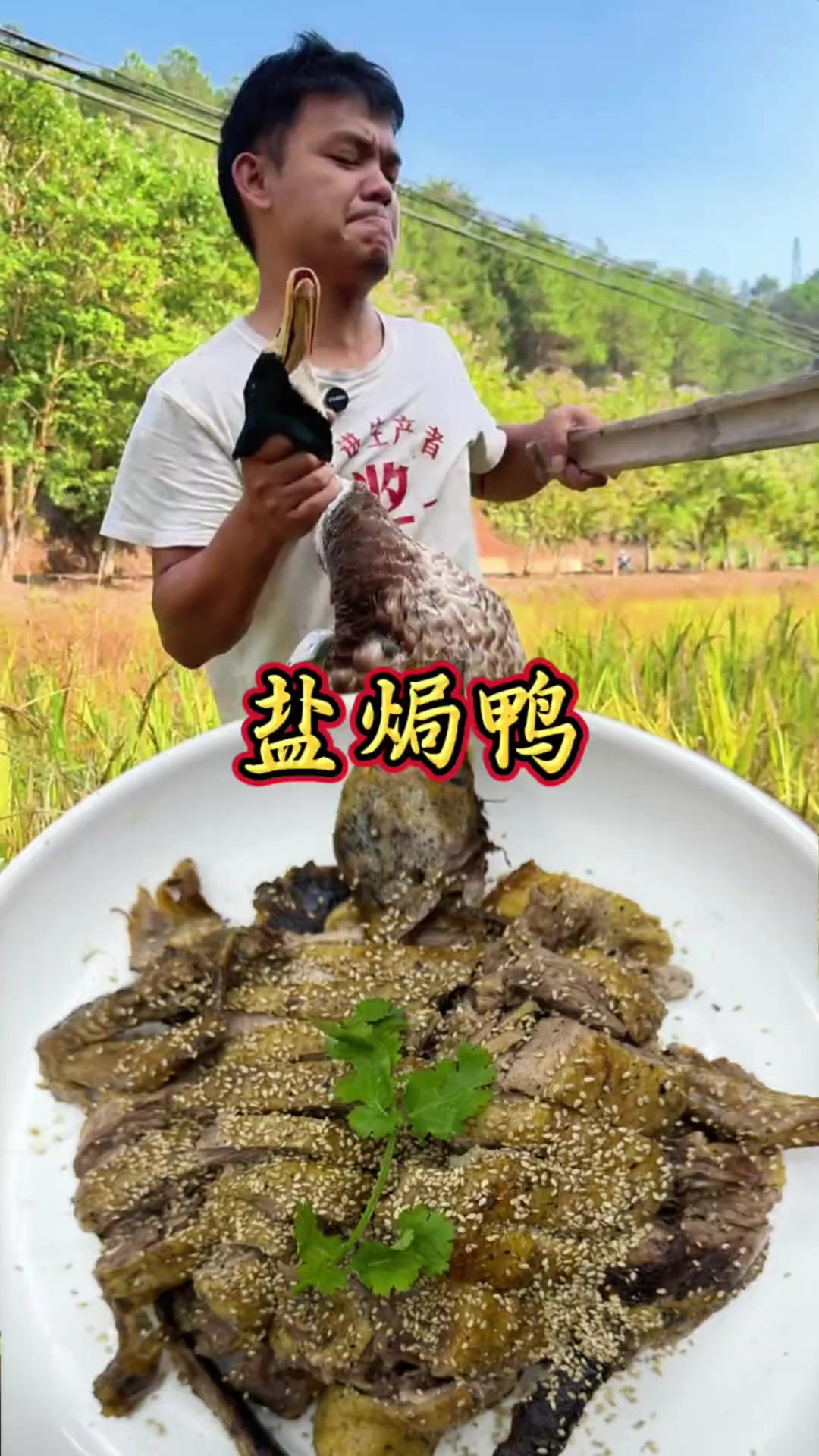 这么一道盐焗鸭 真是让人回味无穷