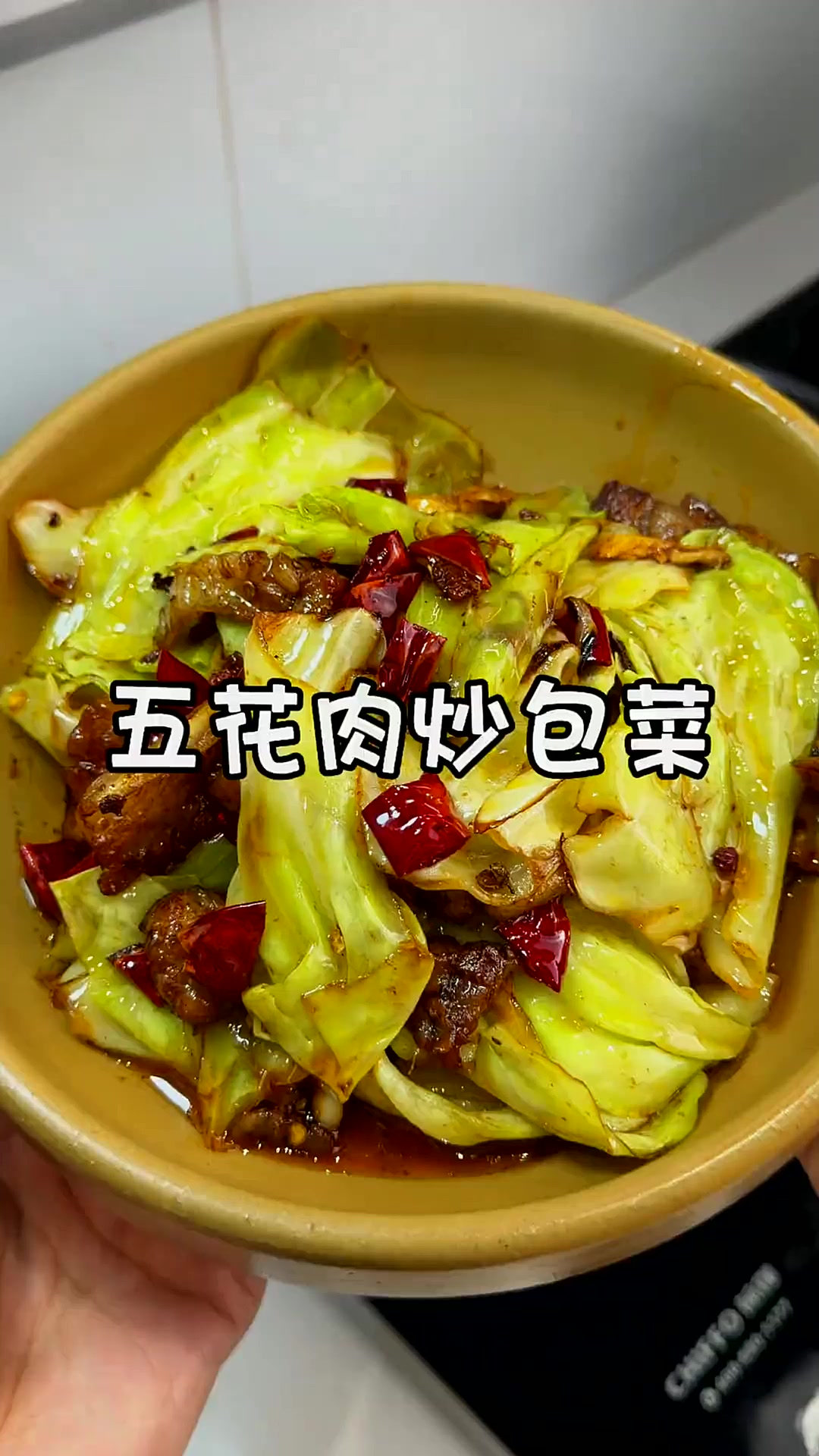 简单的家常菜也能做出美味!五花肉炒包菜,有菜又有肉!好吃下饭,做法简单!