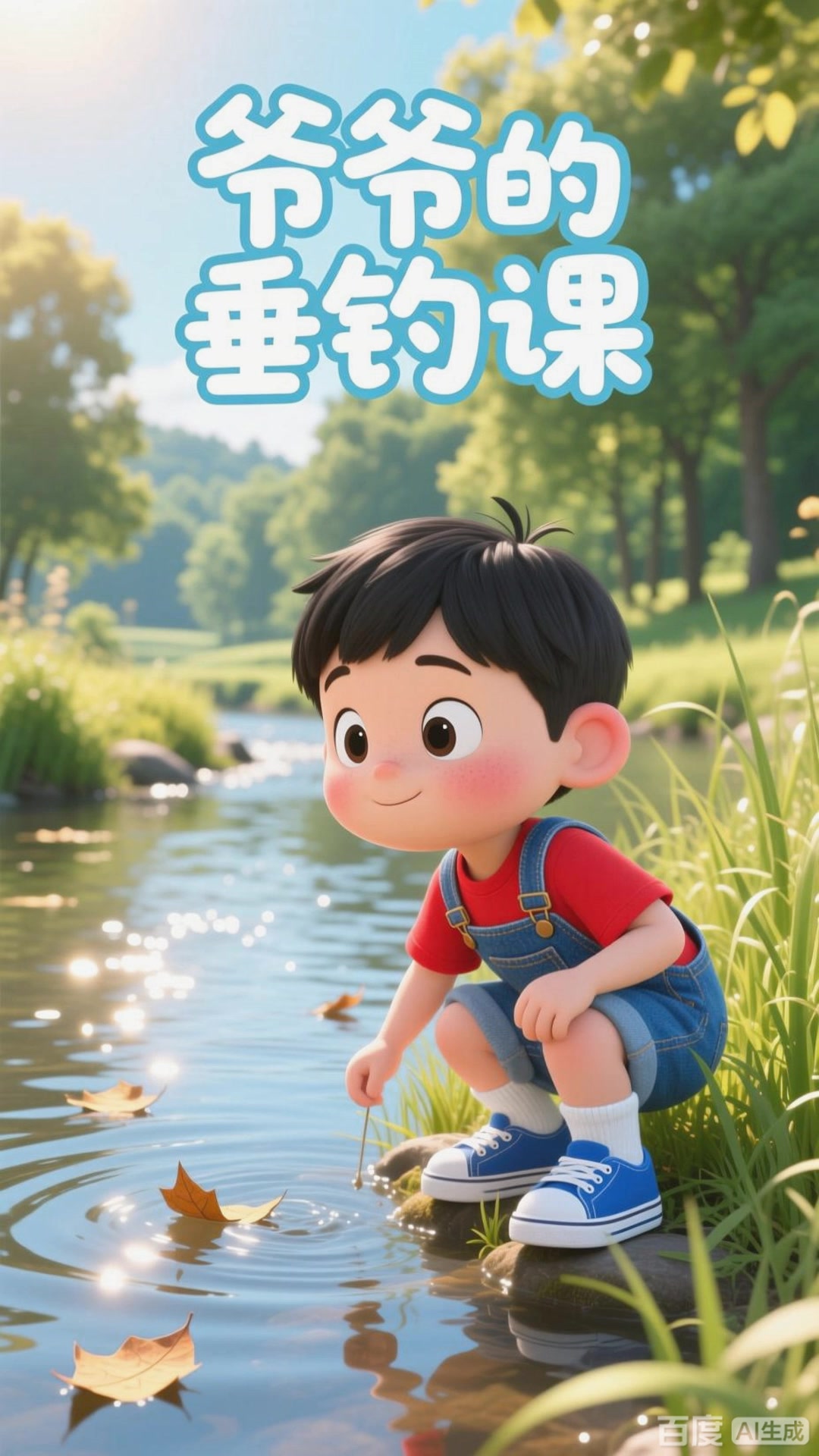 儿童故事：爷爷的钓鱼小智慧