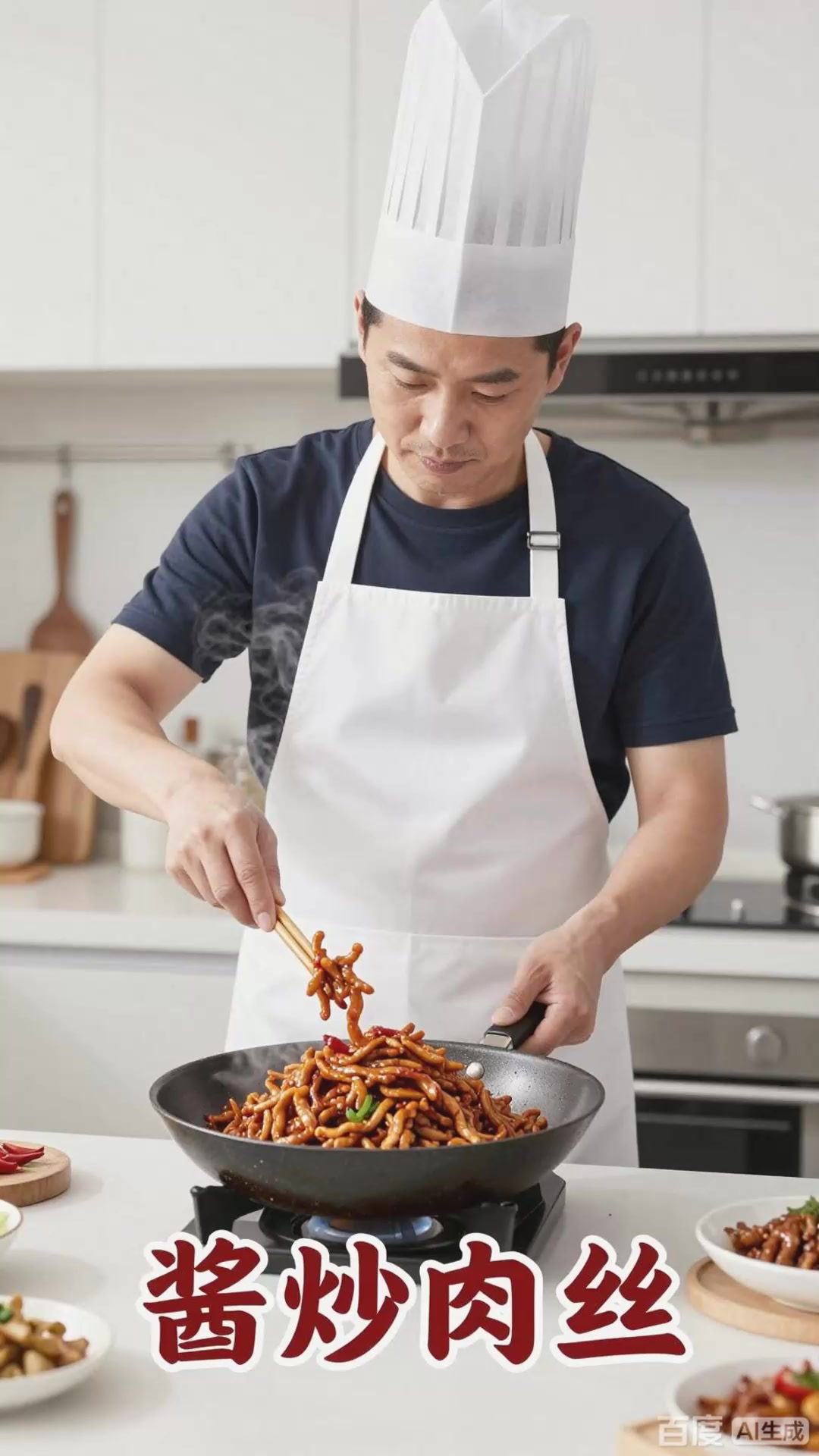 酱炒肉丝：家常小炒，酱香浓郁肉丝嫩滑。