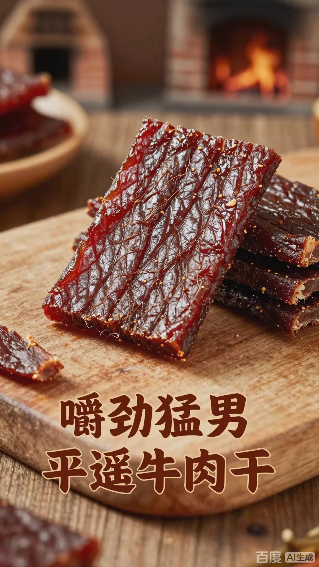 晋式平遥牛肉干：肉质紧实，咸香浓郁嚼劲十足