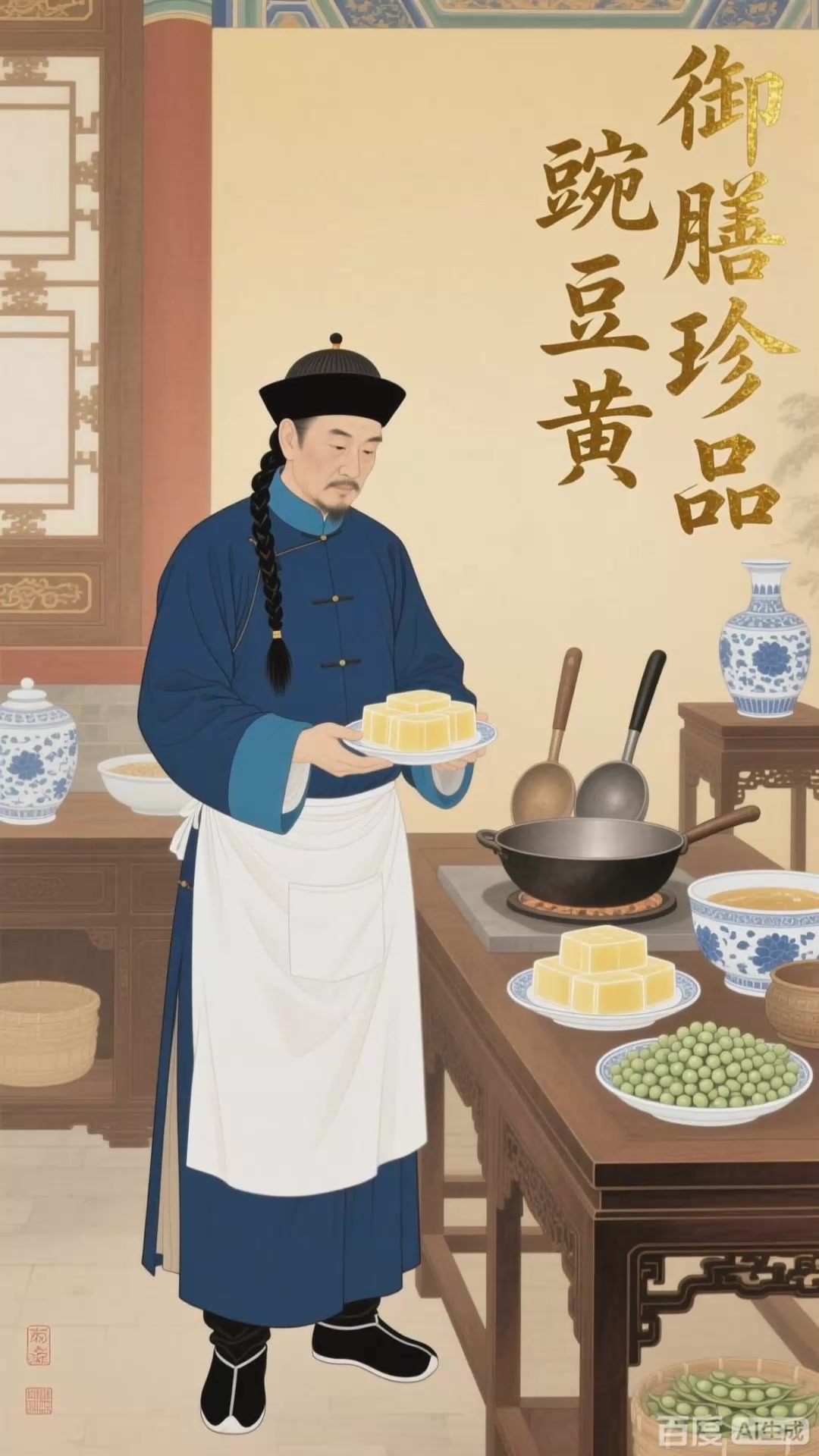 仿膳宫廷菜：宫廷传承，豌豆黄香北京特色