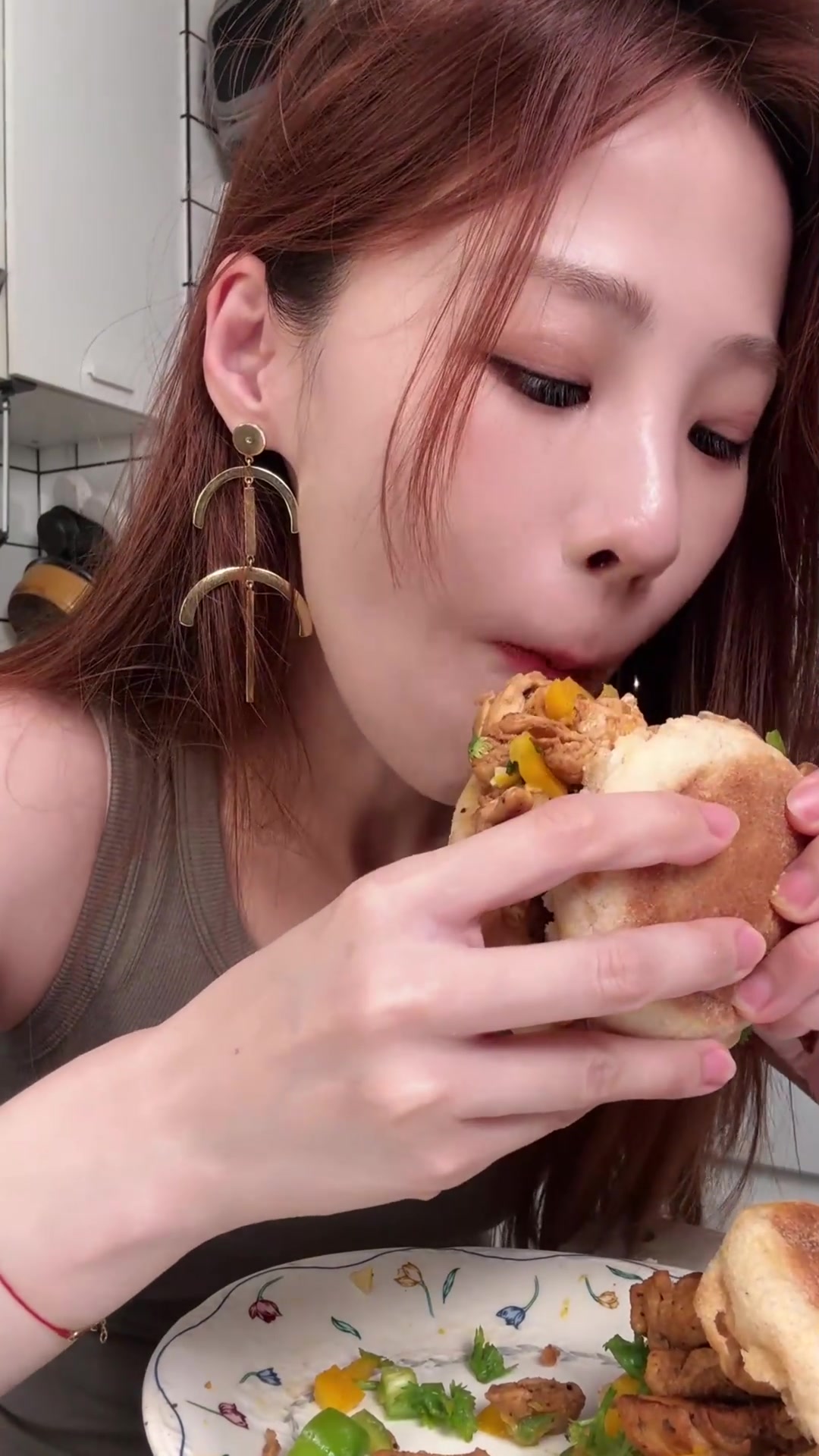 vlog一天吃饭日记肉夹馍还能掉秤？