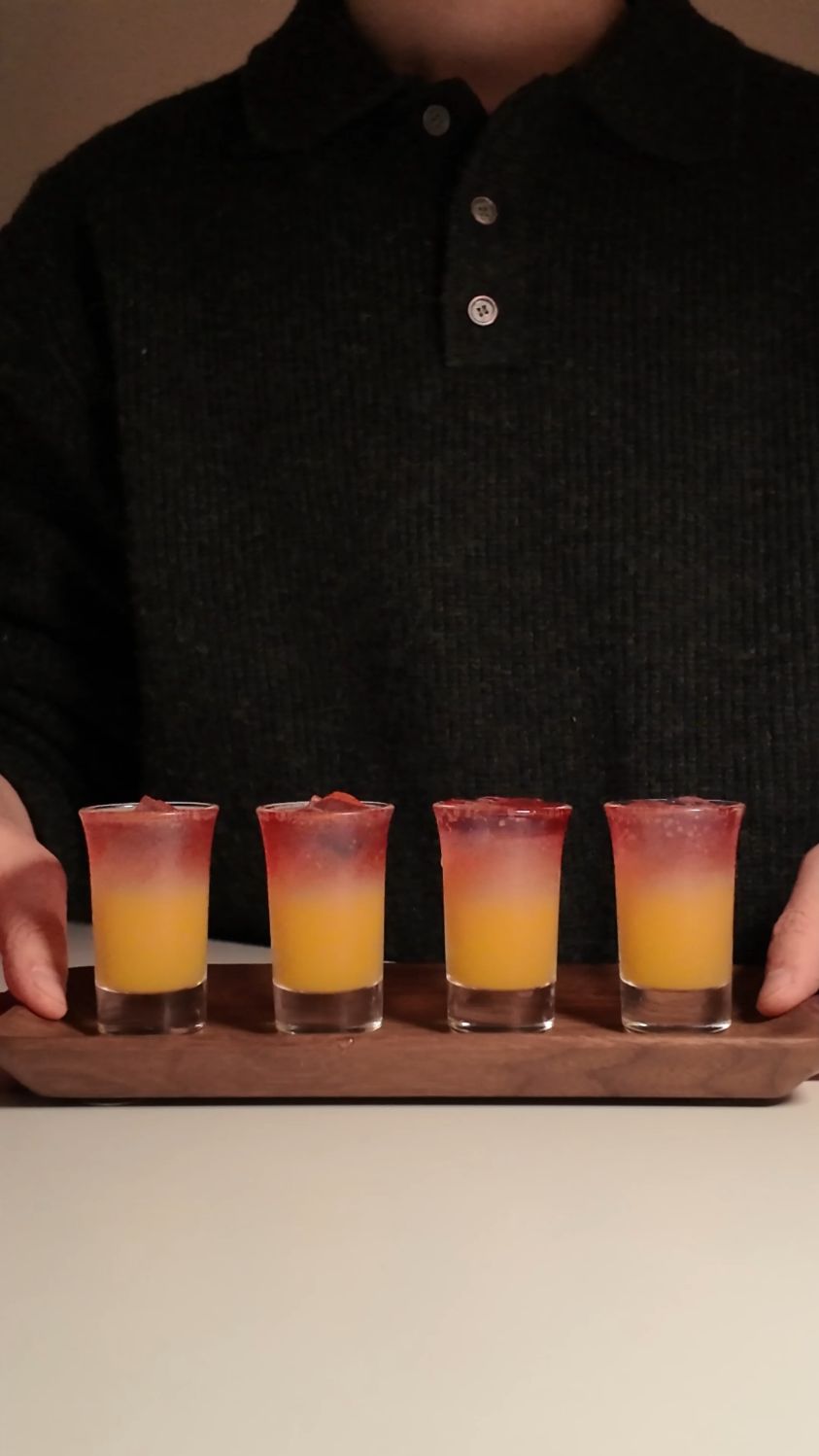 绝对落日鸡尾酒shot
