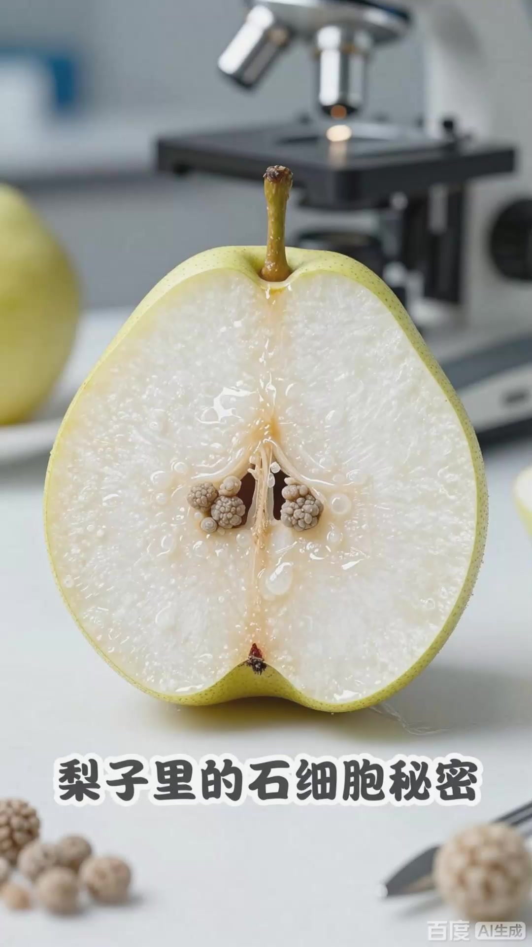 冷知识：梨子石细胞口感！