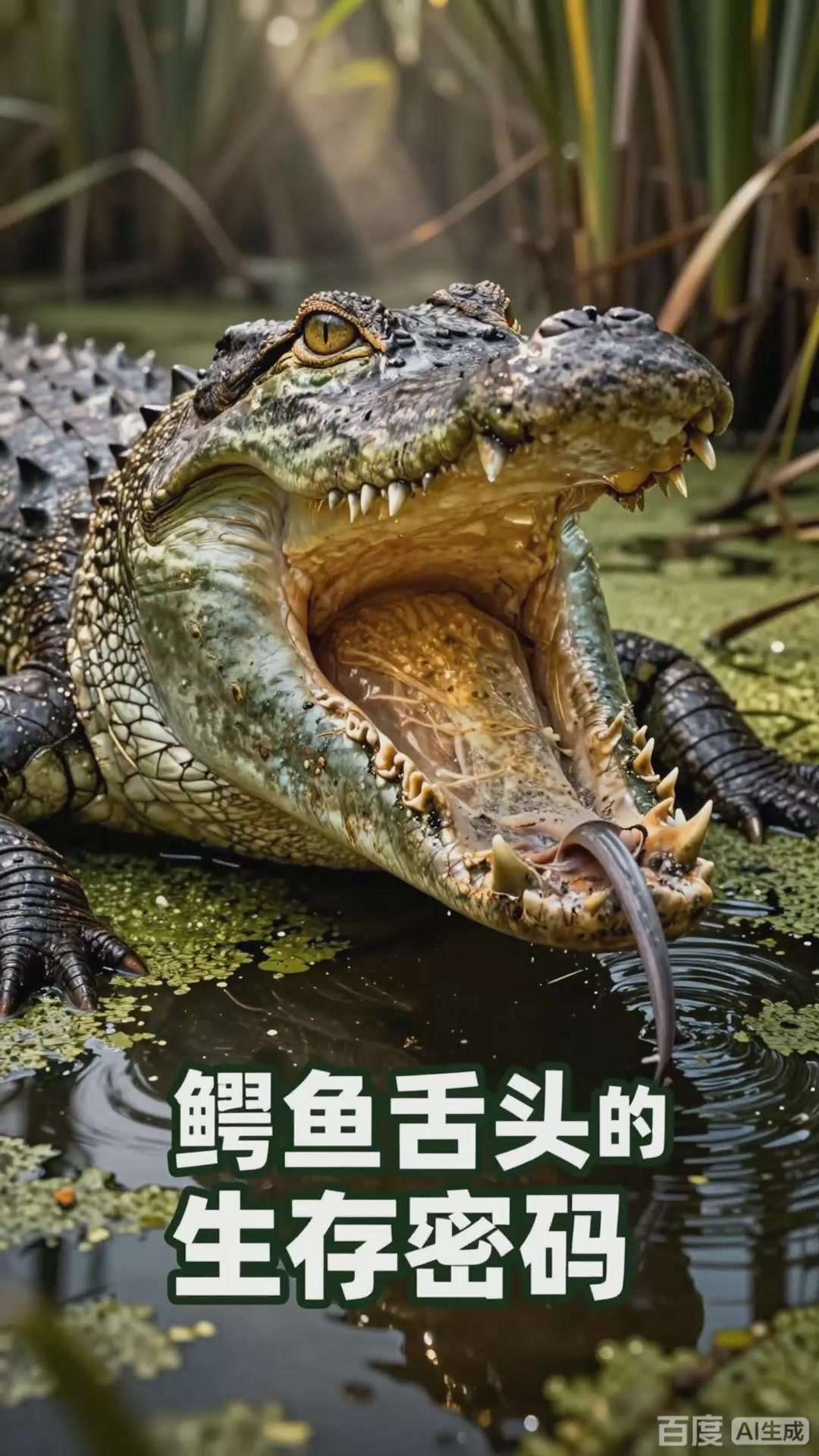 冷知识：鳄鱼无法伸出舌头