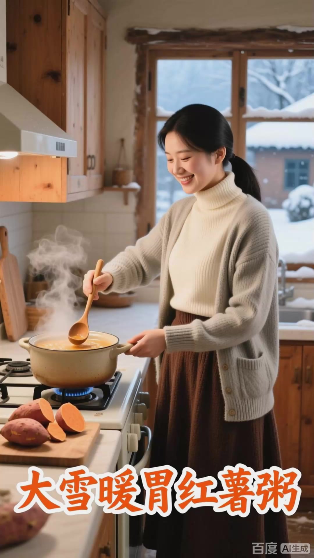 大雪食红薯粥：红薯香甜，粥香浓郁暖胃佳品
