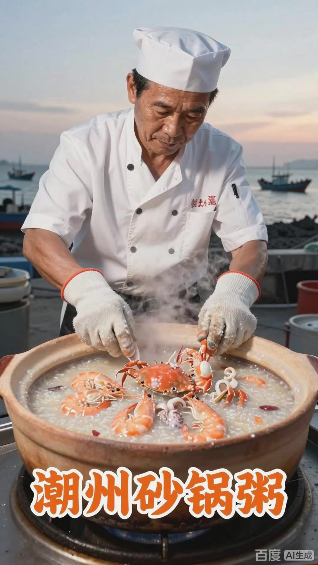 潮州砂锅粥：海鲜入粥，绵密鲜香粤东靓粥
