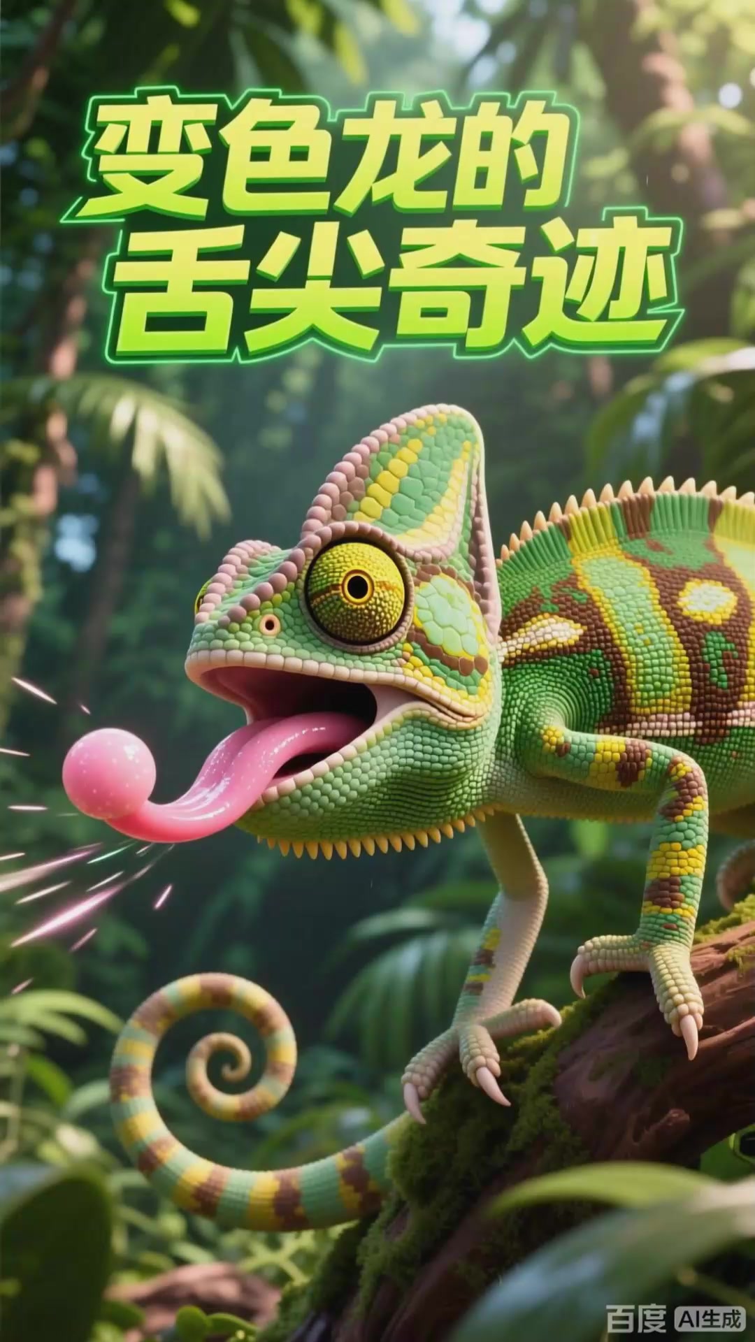 一个冷知识:变色龙舌头比身体长_0