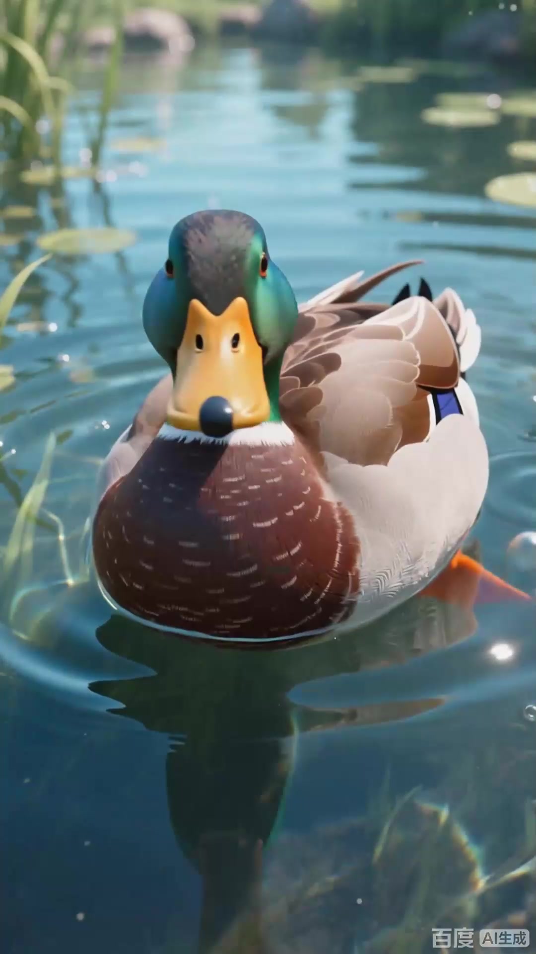 一个冷知识：鸭蹼帮助游泳_1