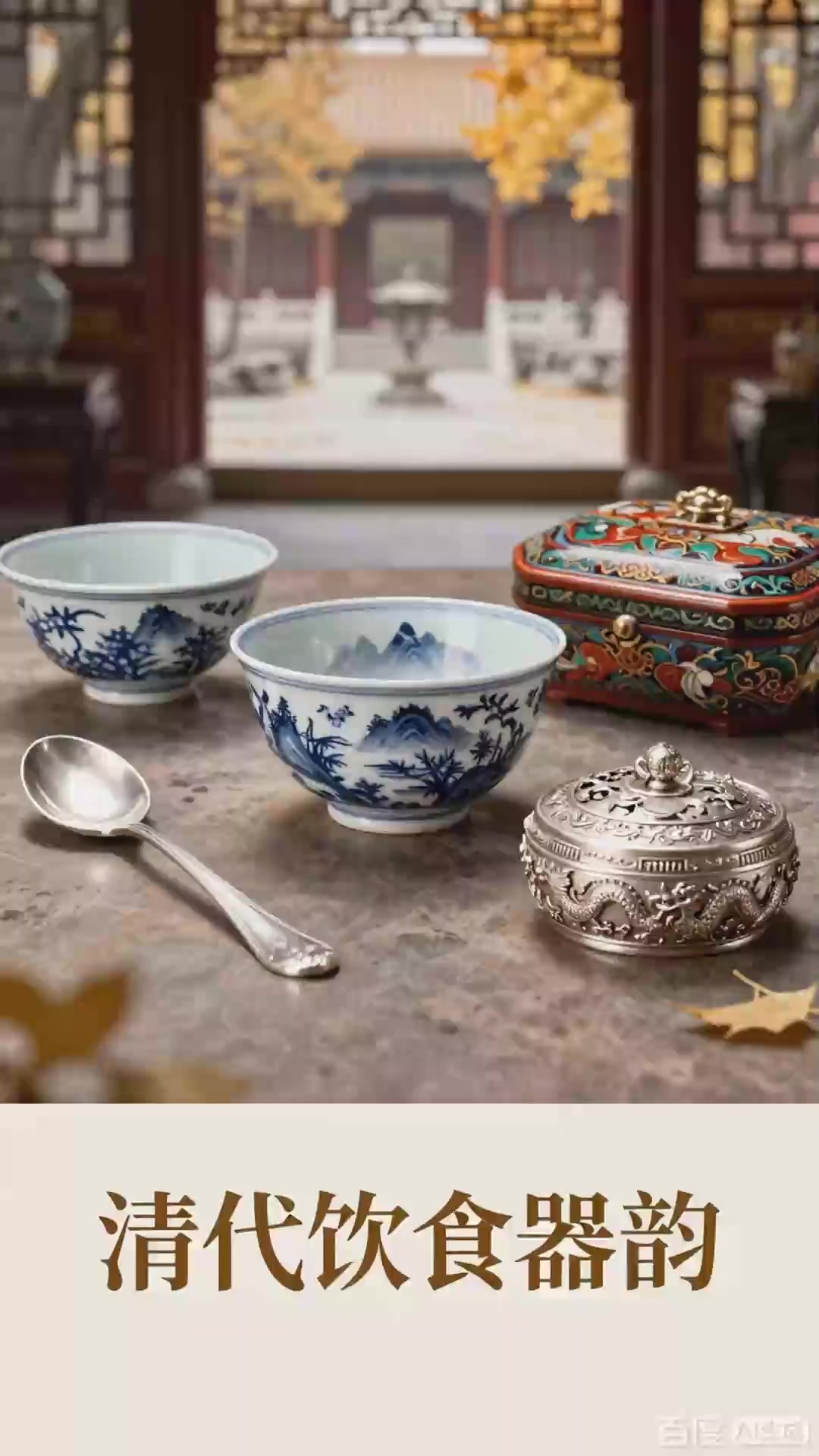 古代史：清代饮食工具工具：艺术风格，餐具精美！