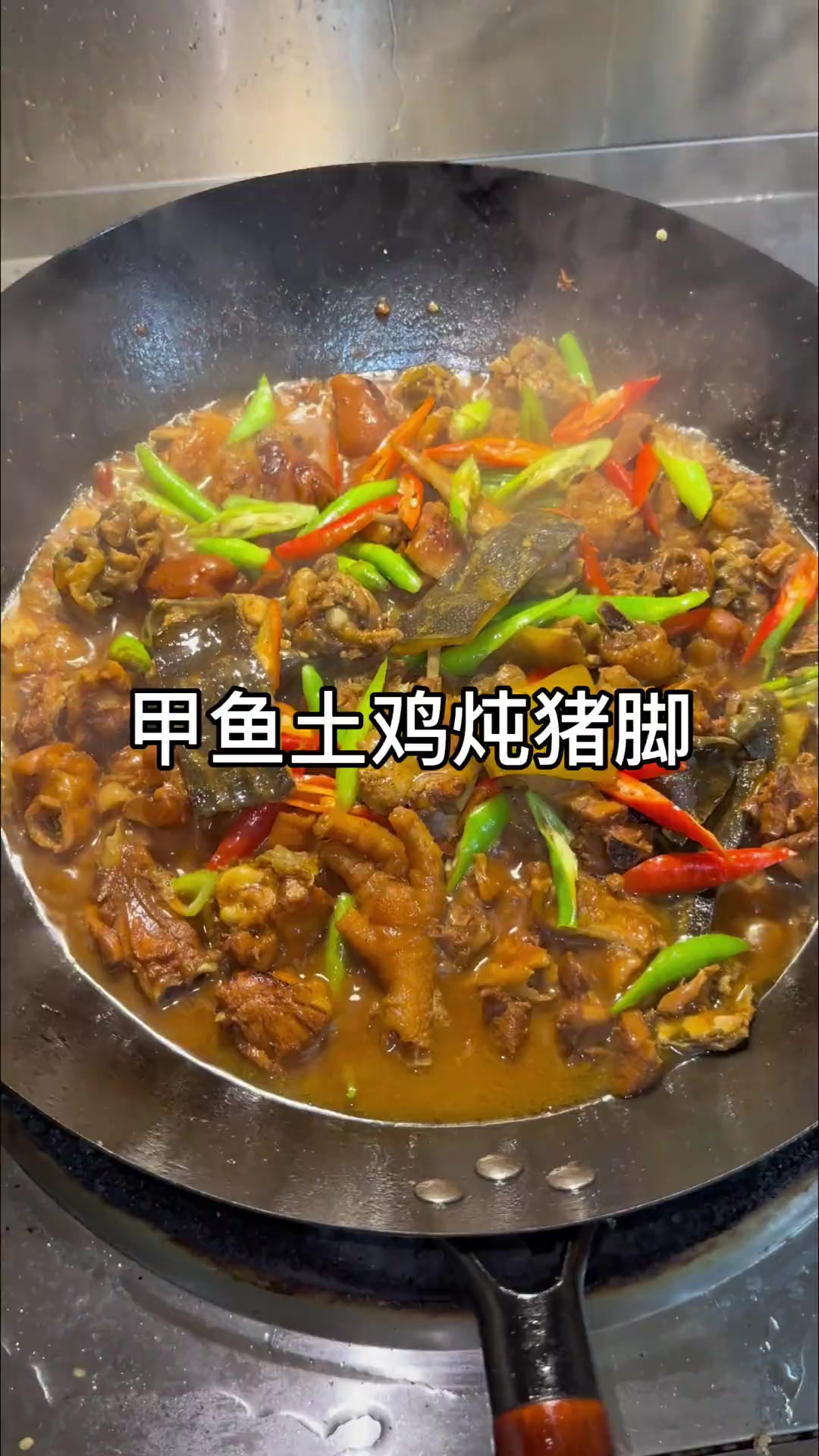 真香!真好吃!吃过一次就难忘的硬菜,甲鱼土鸡炖猪脚的做法教程   #
