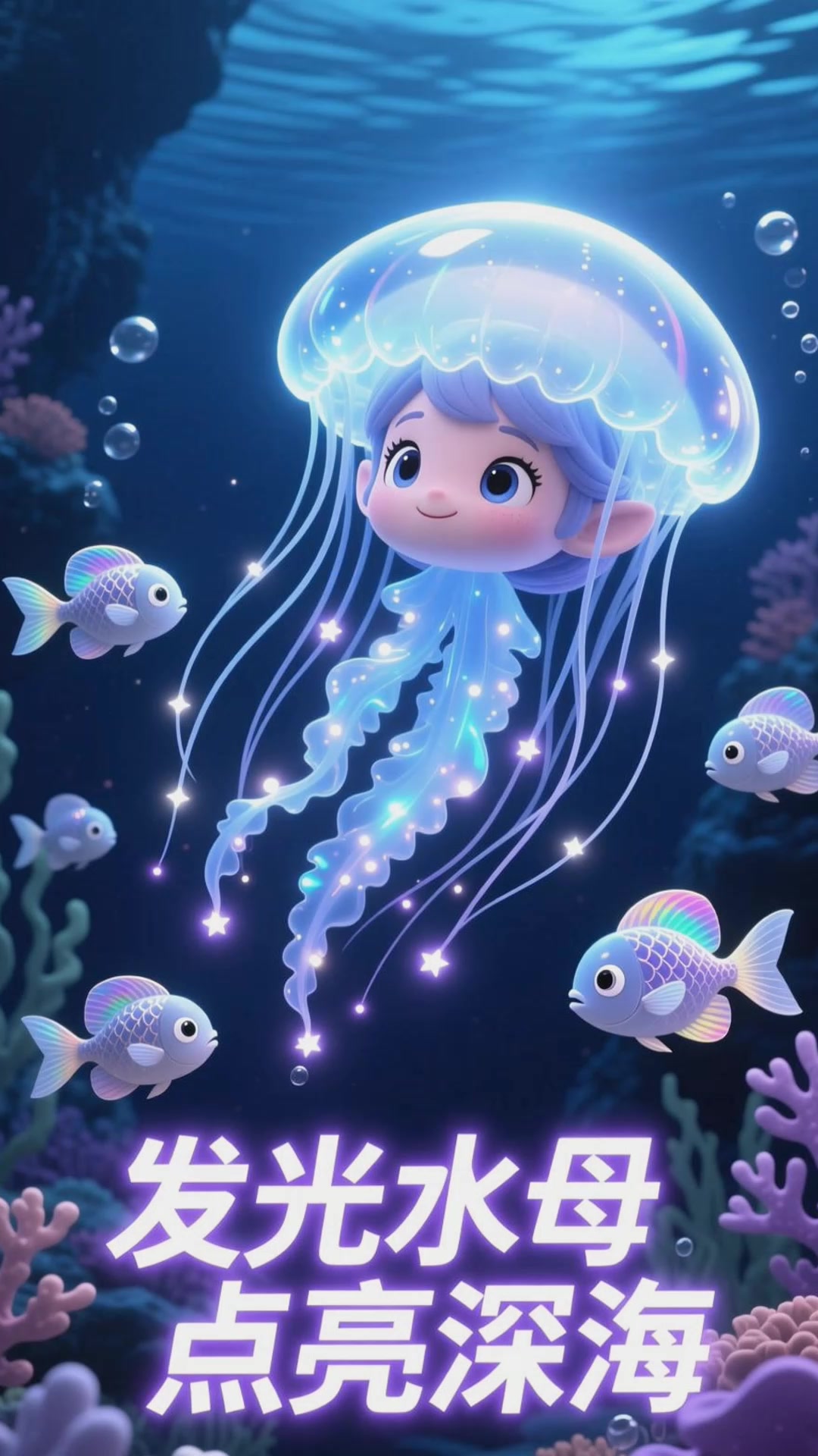 发光的水母怎样在深海点亮鱼儿的小家园？