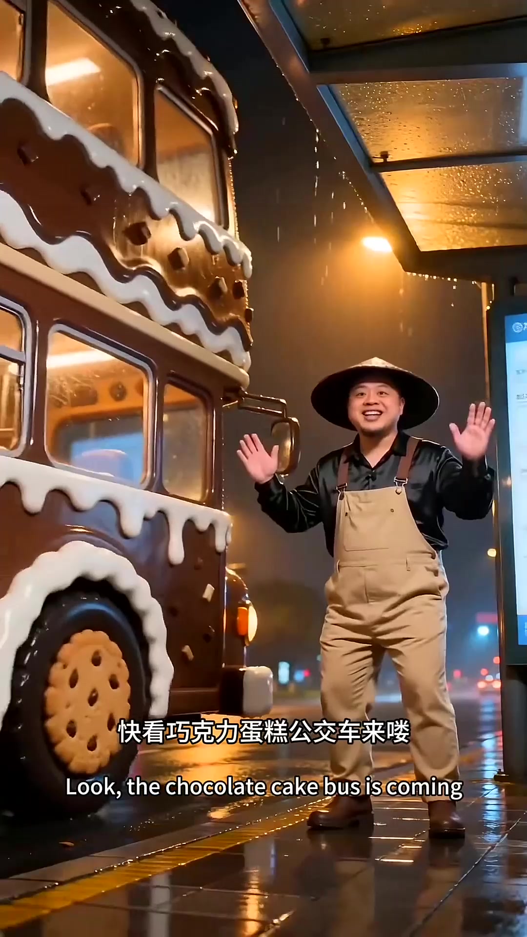 巧克力蛋糕公交车