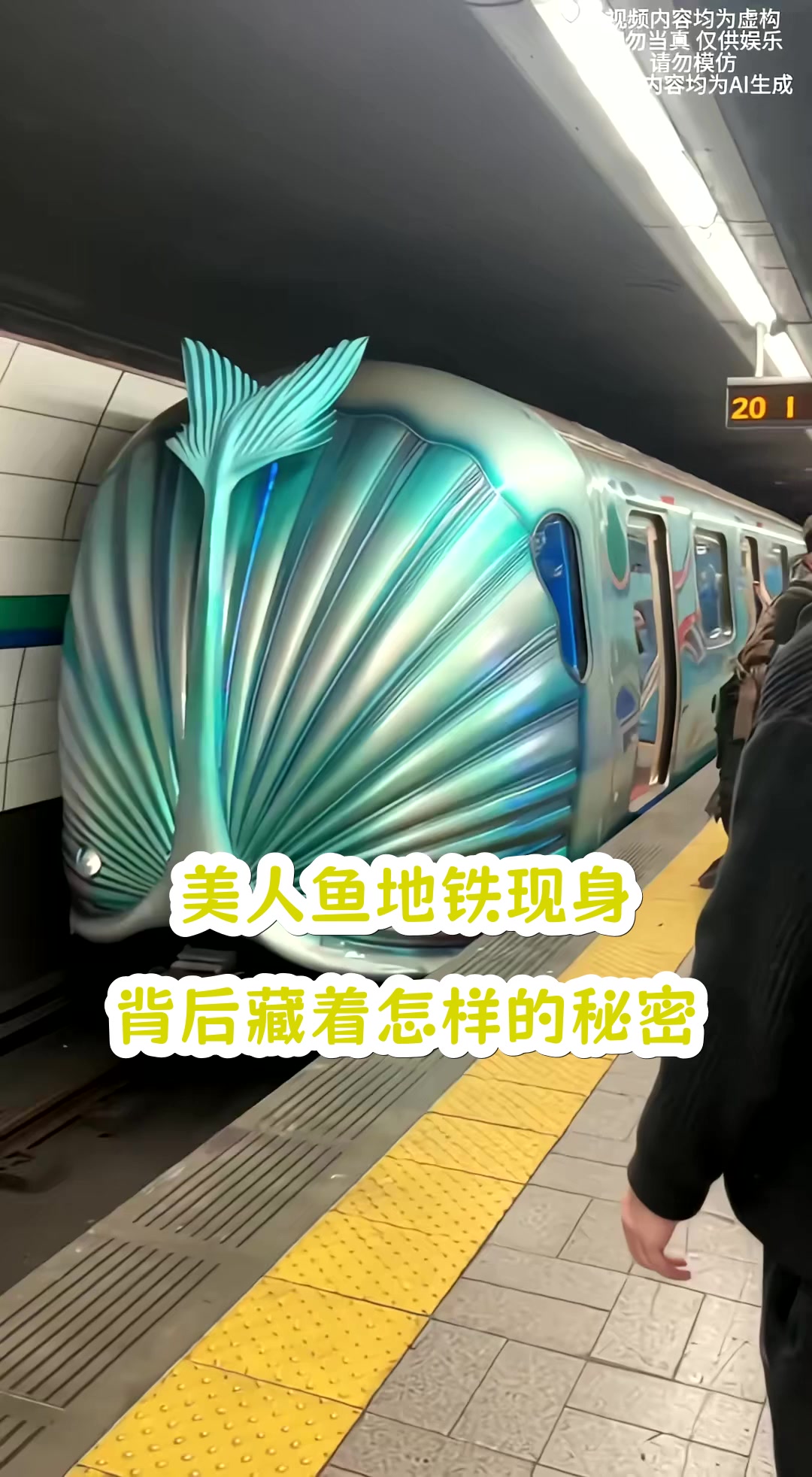 美人鱼地铁现身，背后藏着怎样的秘密？