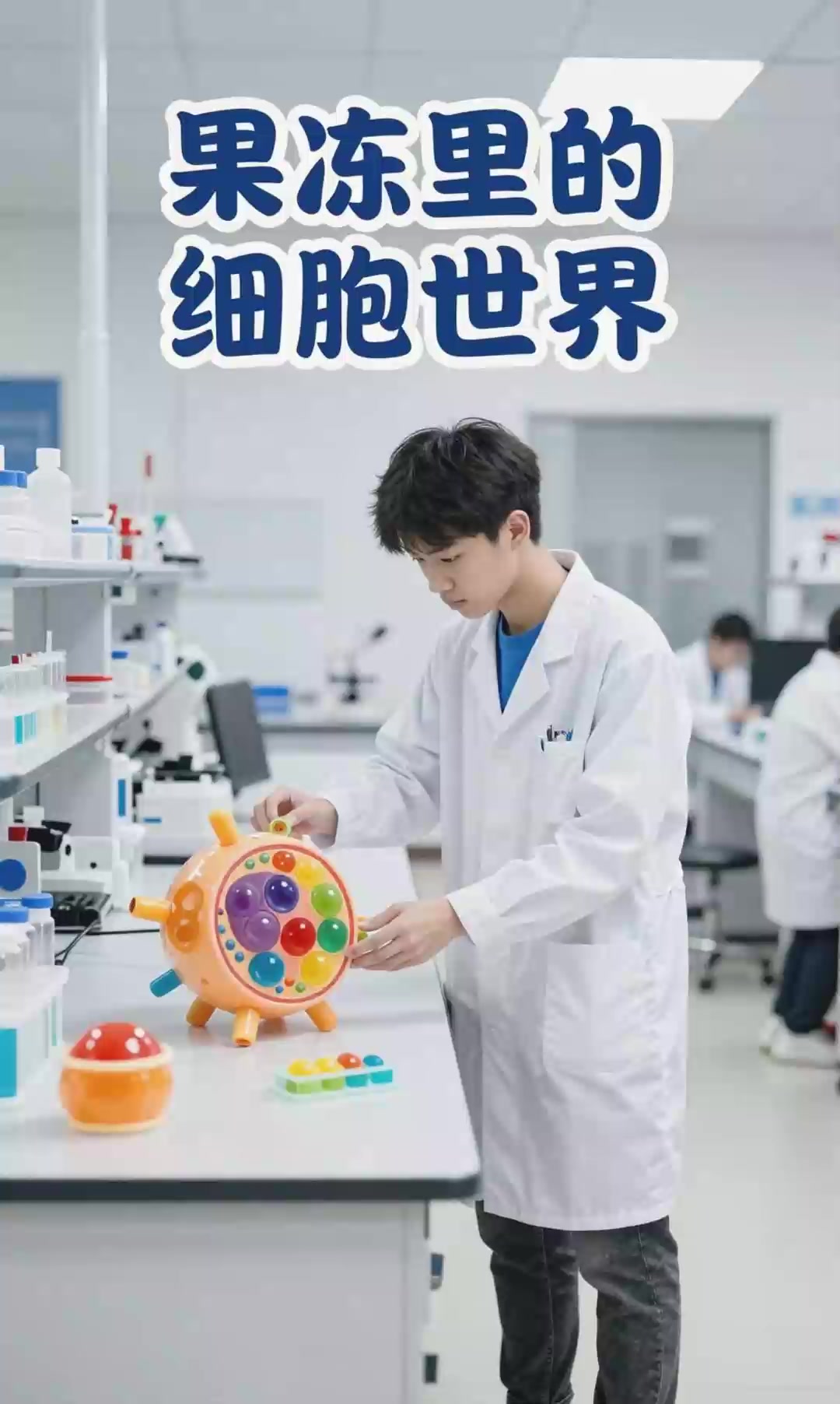 细胞结构模型:果冻盒模拟细胞器!