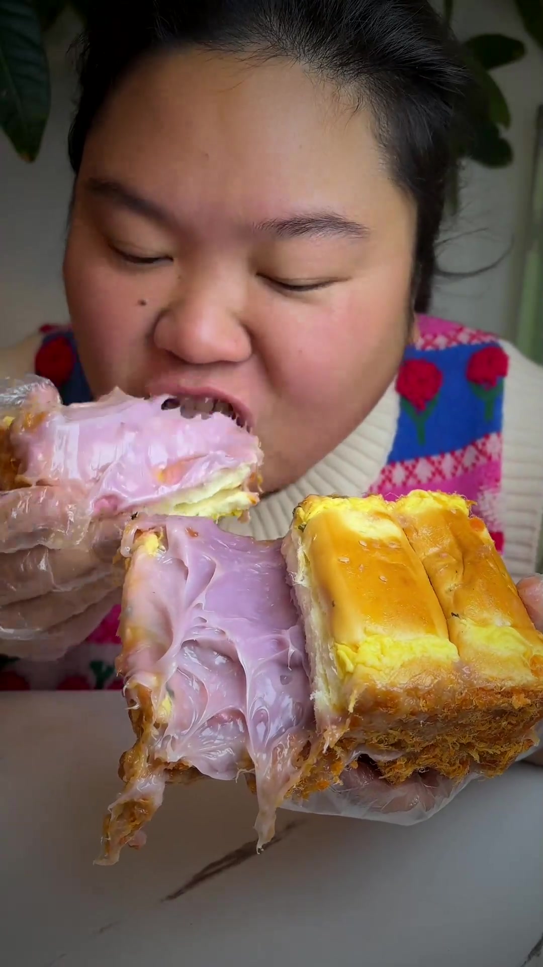 肉松面包我可喜欢了
