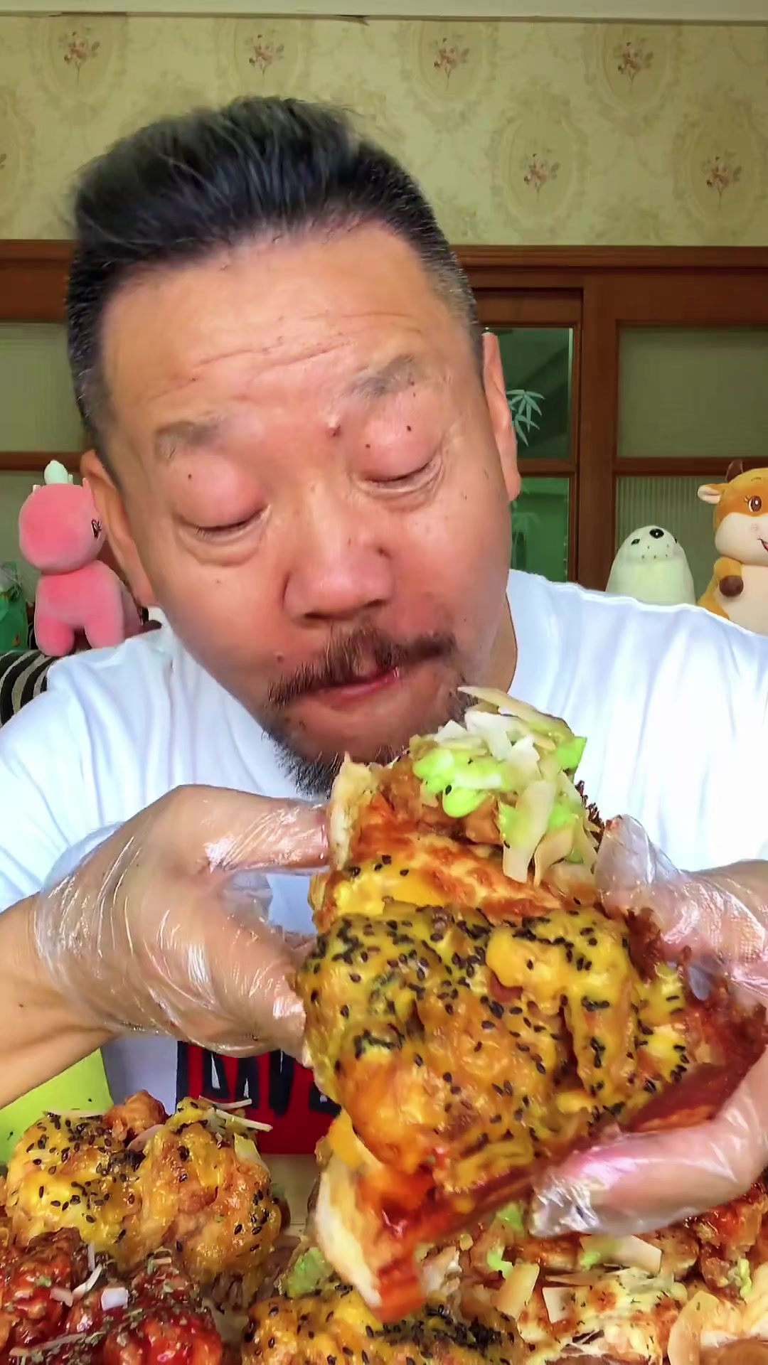 好吃的炸鸡披萨 太棒了！