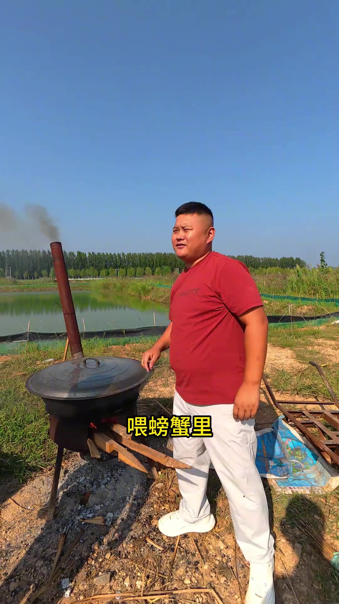 罗氏虾真大呀，虾肉Q弹，小朋友很喜欢！