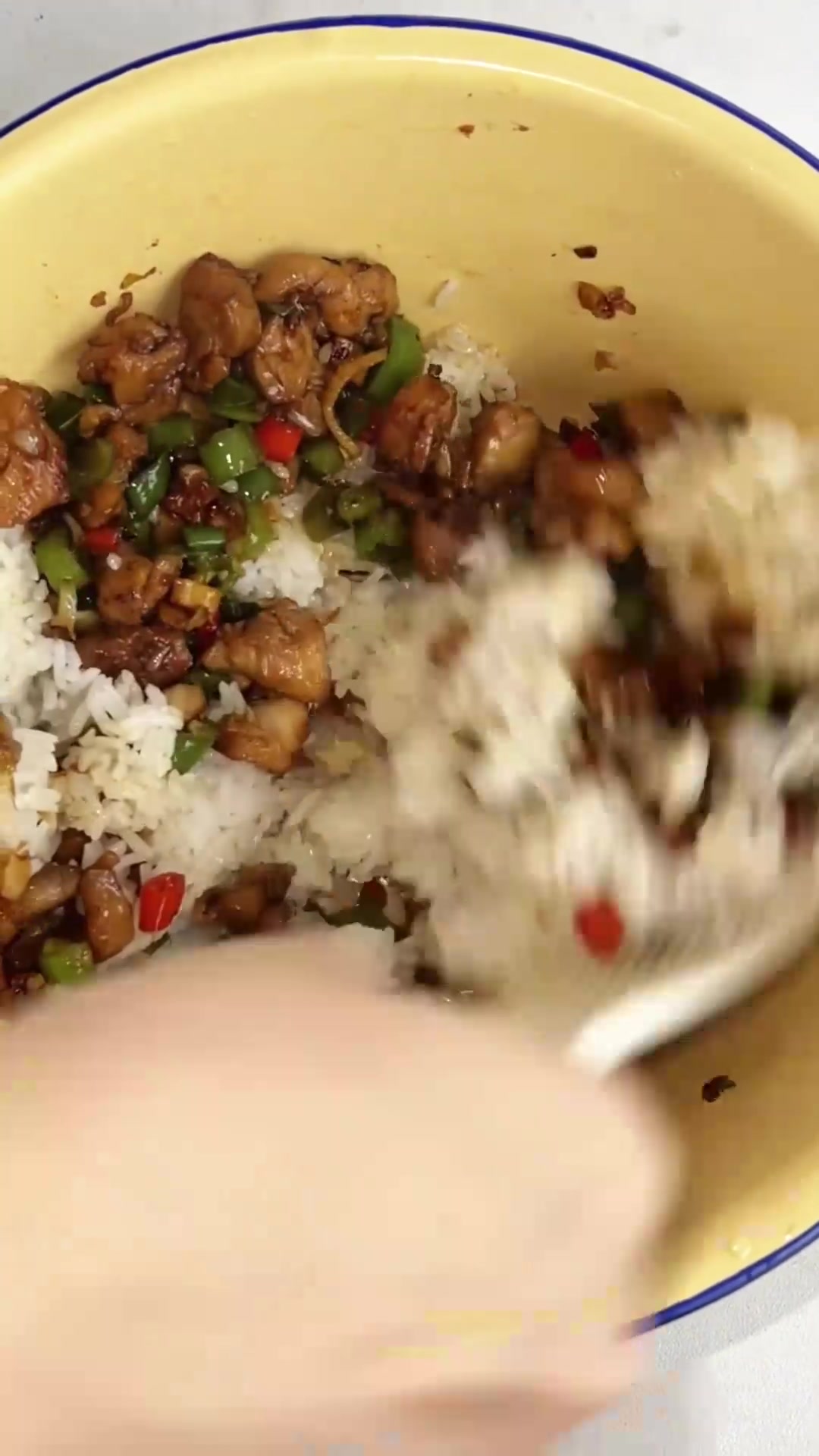 农家小炒鸡拌饭！！！