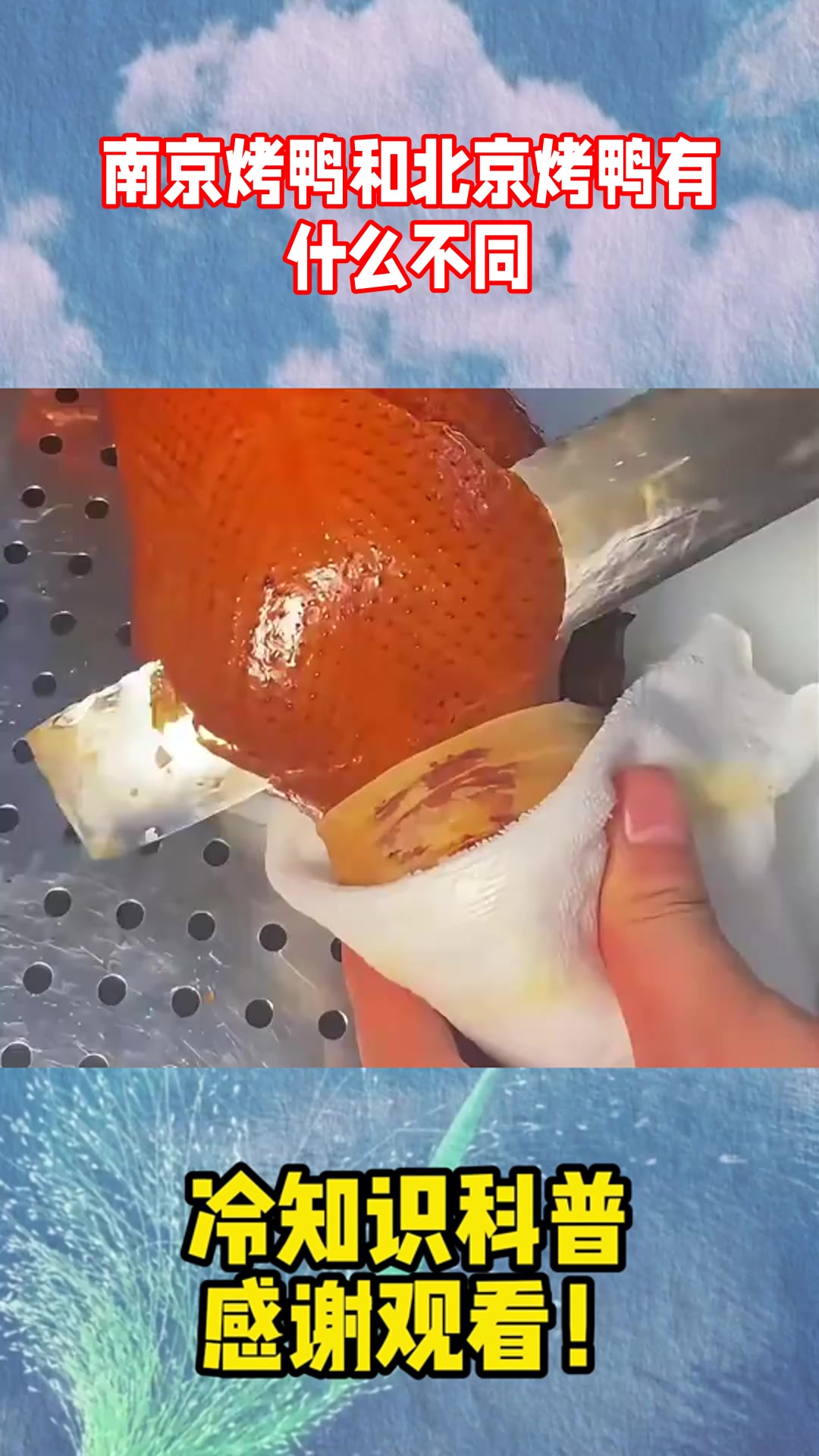 南京烤鸭和北京烤鸭有什么不同？