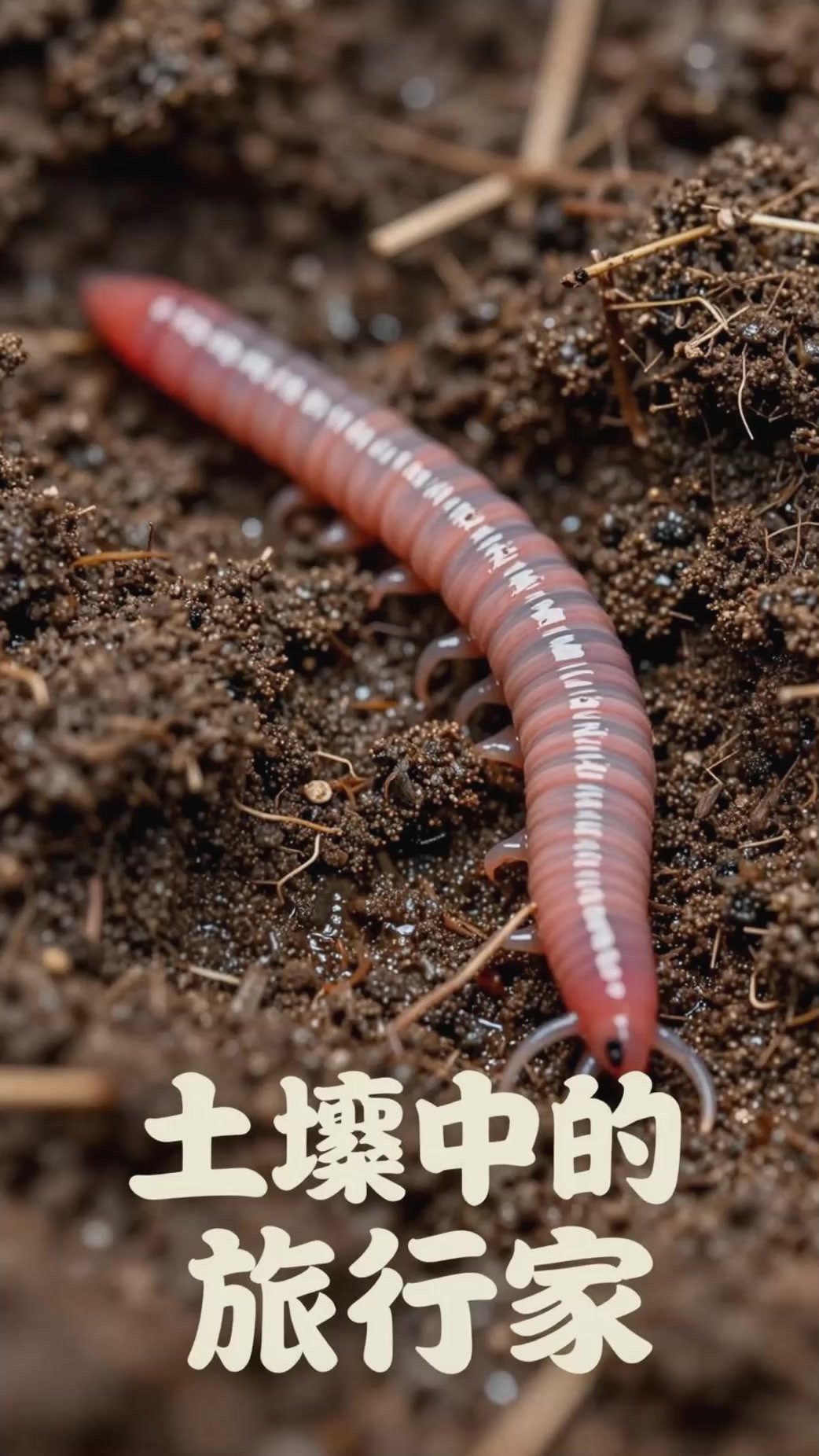 蚯蚓在土中钻行的湿润摩擦声！