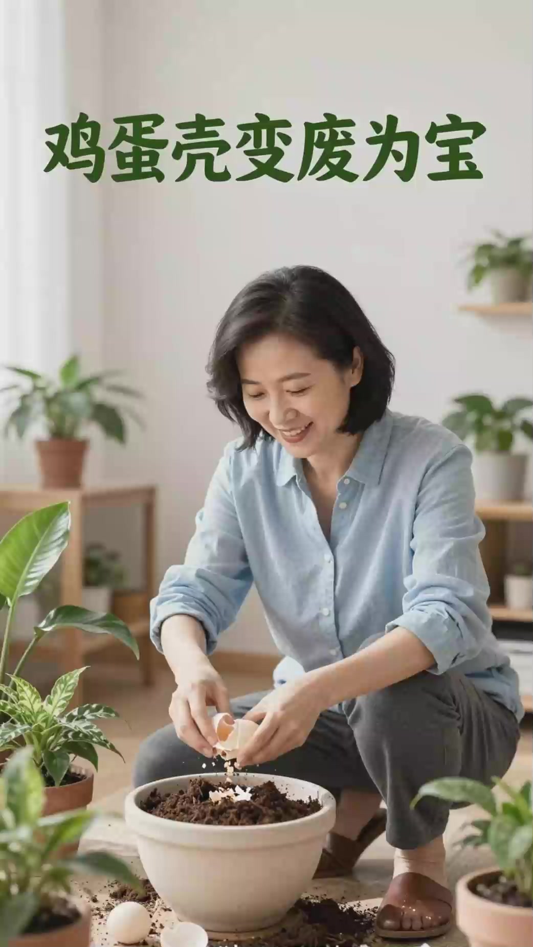 省钱养花小妙招！鸡蛋壳碾碎发酵，混合盆土补充天然钙元素！