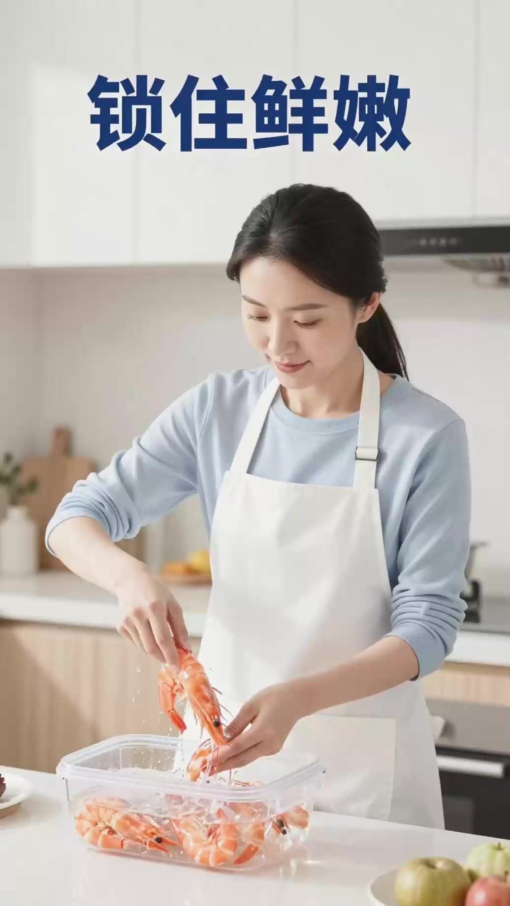 《大虾冷冻易缩水？加水密封冷冻保鲜肉质鲜嫩》