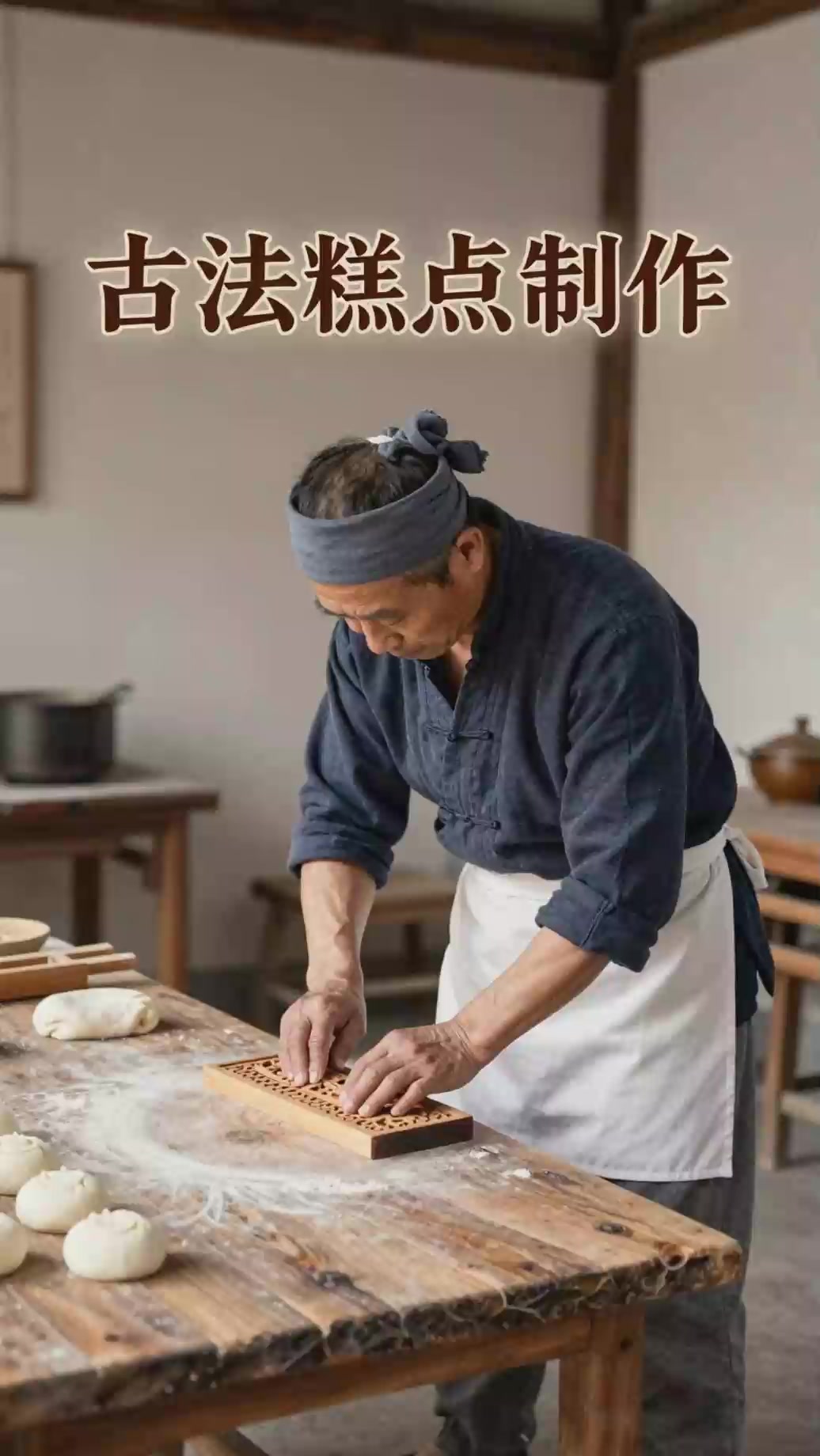 古代怎么制作糕点？这个模具比电动烤箱做出的更精致！