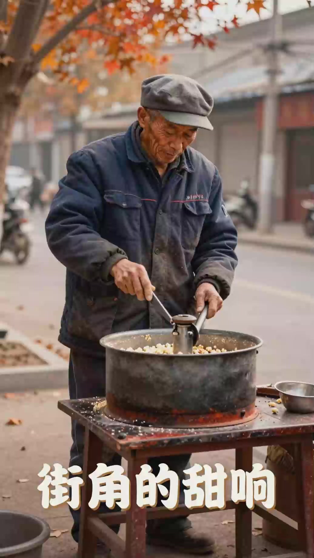 《老式手摇爆米花机开锅的“砰”，童年最响记忆》