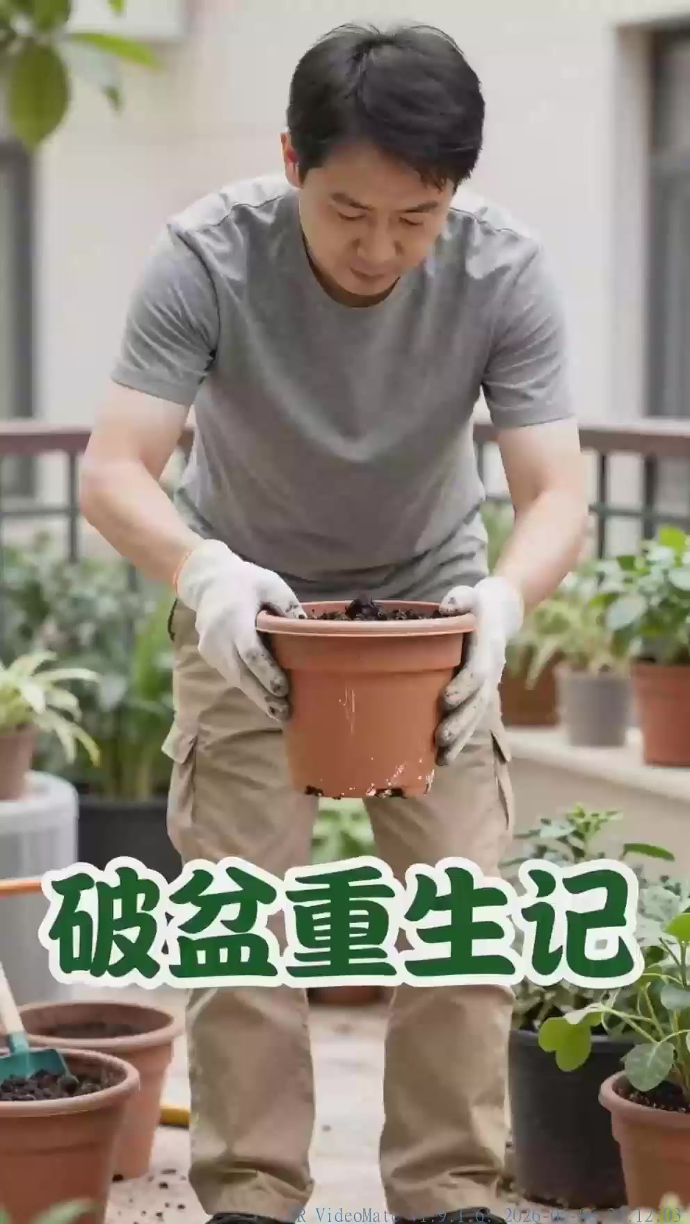 塑料盆磕碰破损别丢弃，修补之后养花种菜依旧很好用