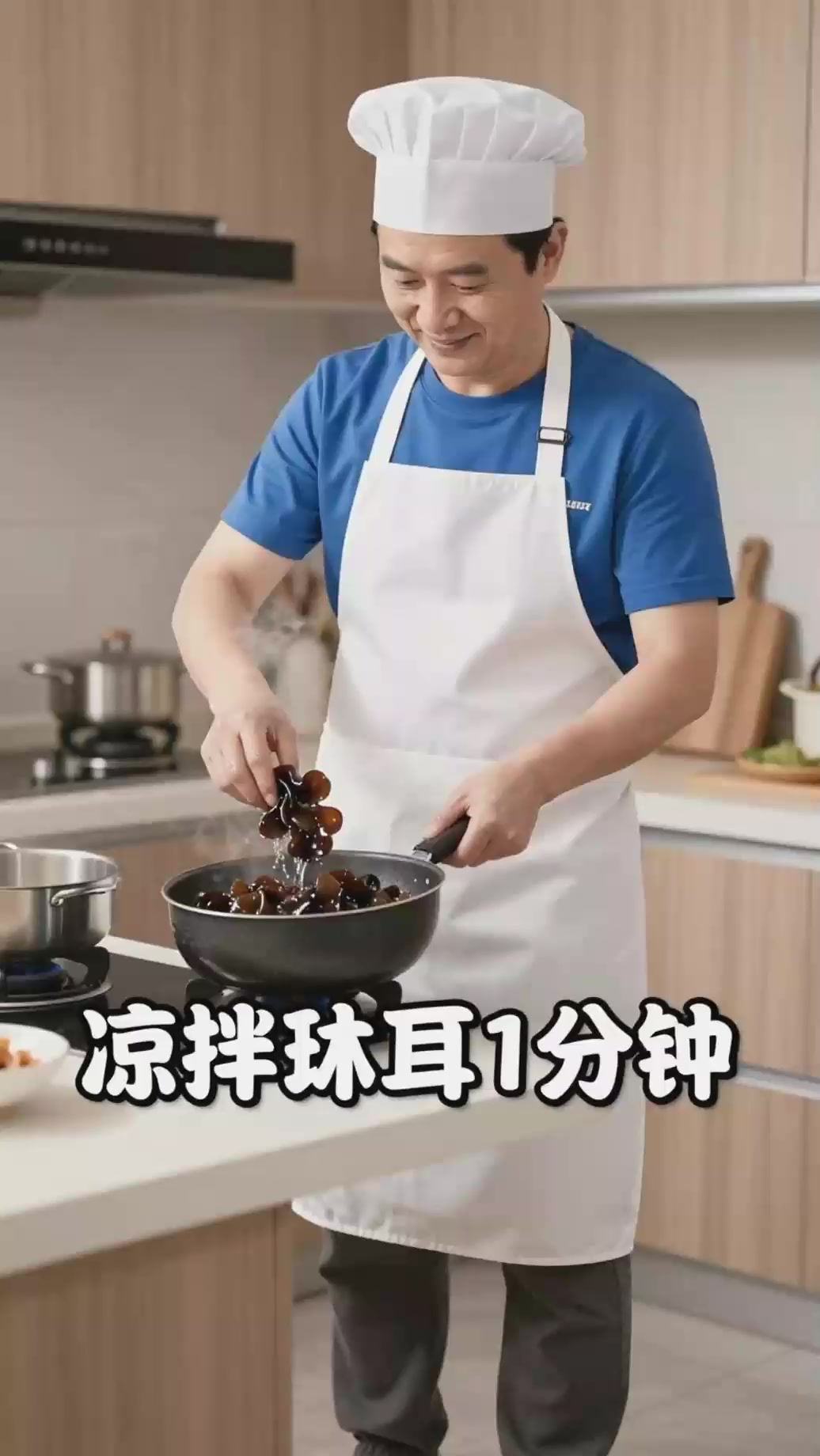 凉拌木耳焯水时间？一分钟捞出过凉水口感佳